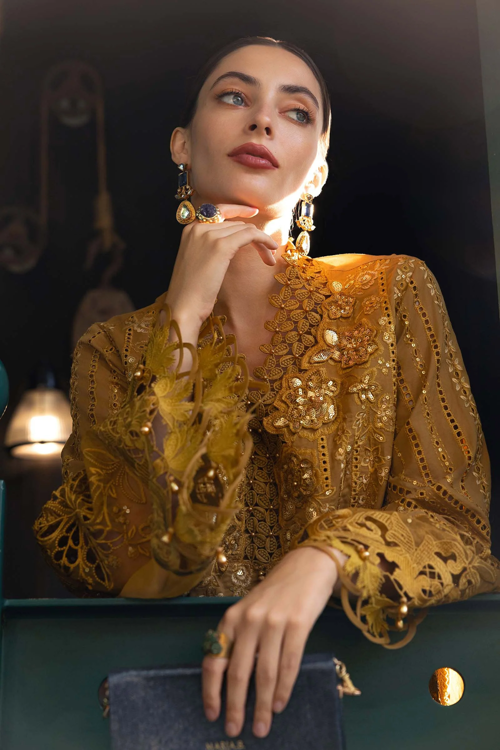 3 Piece Unstitched Embroidered Lawn Suit - Image 3