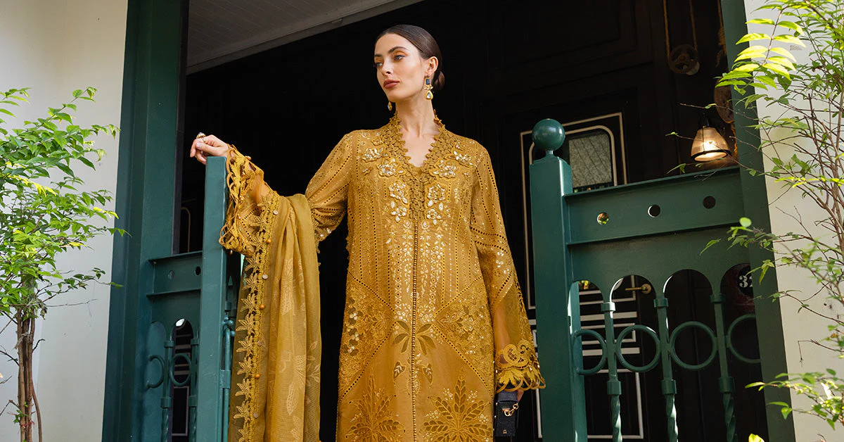 3 Piece Unstitched Embroidered Lawn Suit - Image 7