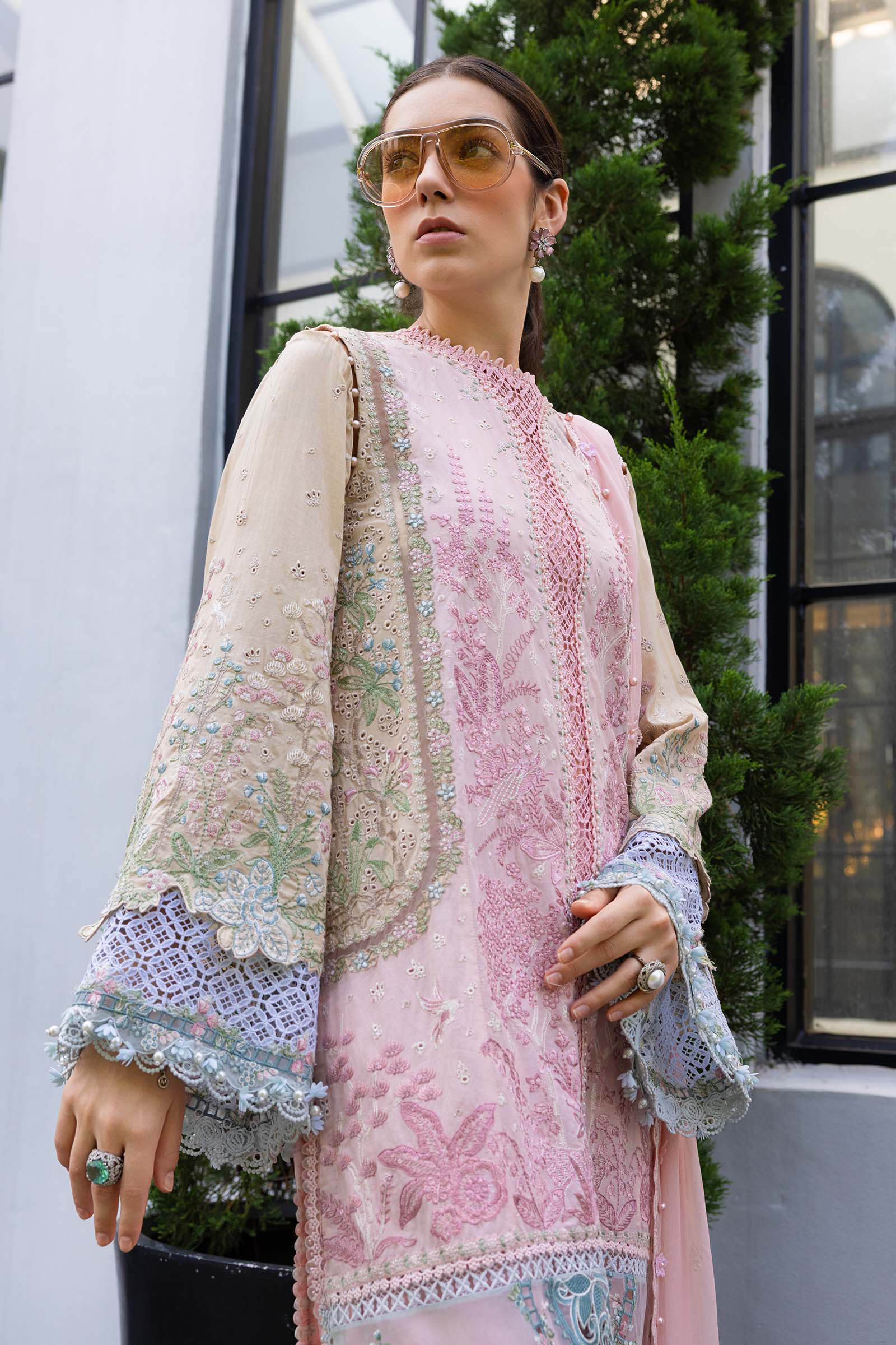 3 Piece Unstitched Embroidered Lawn Suit - Image 3