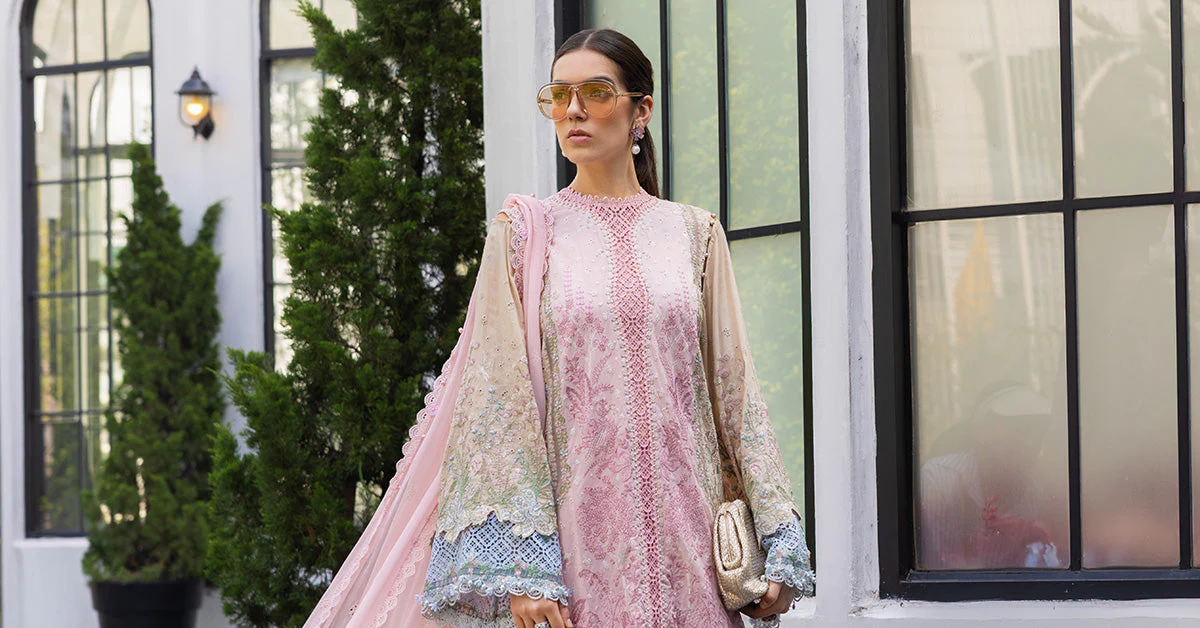 3 Piece Unstitched Embroidered Lawn Suit - Image 6