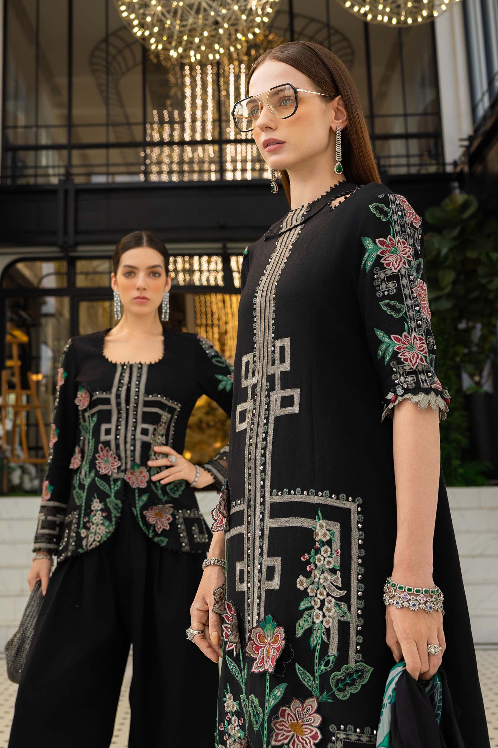 3 Piece Unstitched Embroidered Jacquard Lawn Suit - Image 4