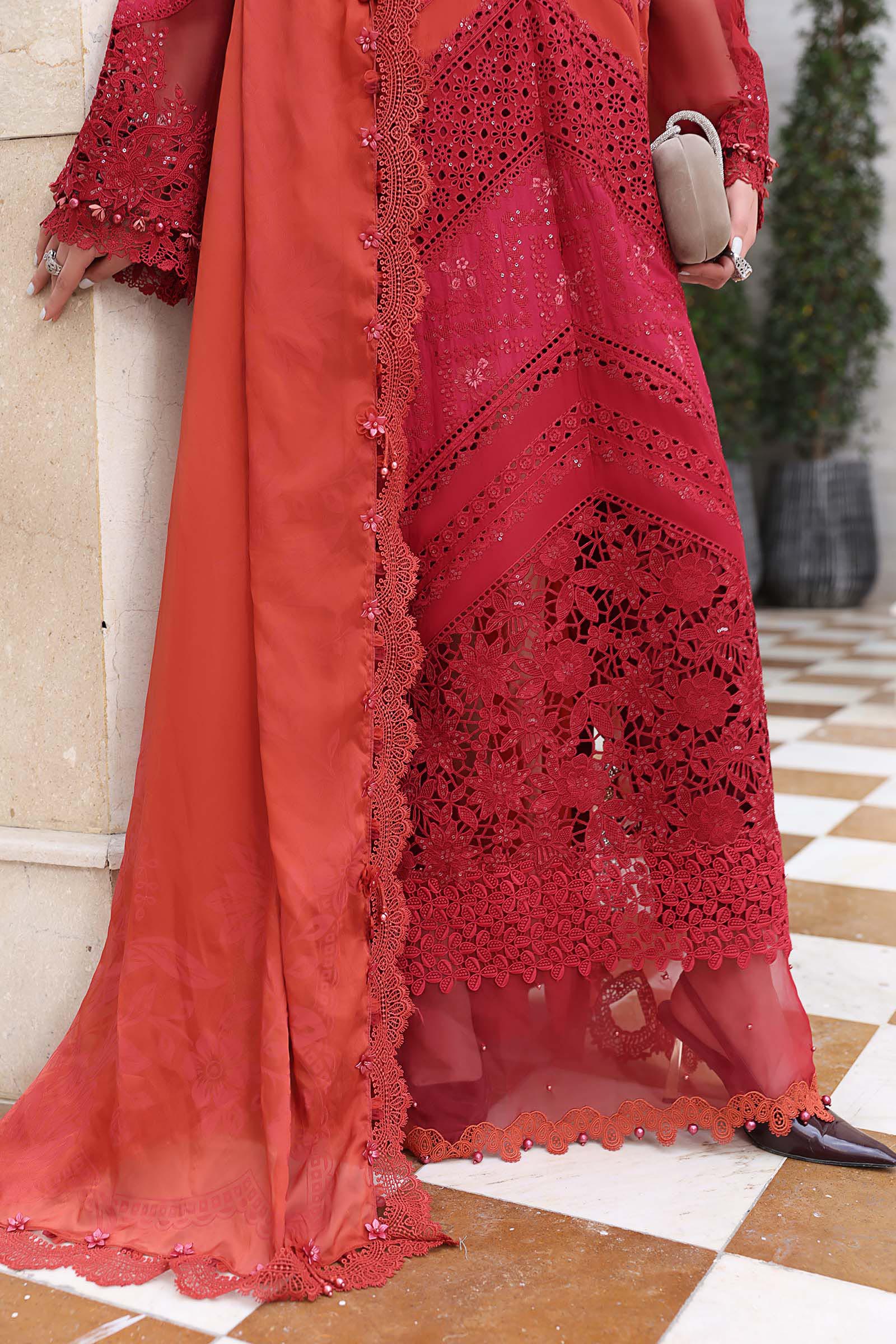 3 Piece Unstitched Embroidered Lawn Suit - Image 12