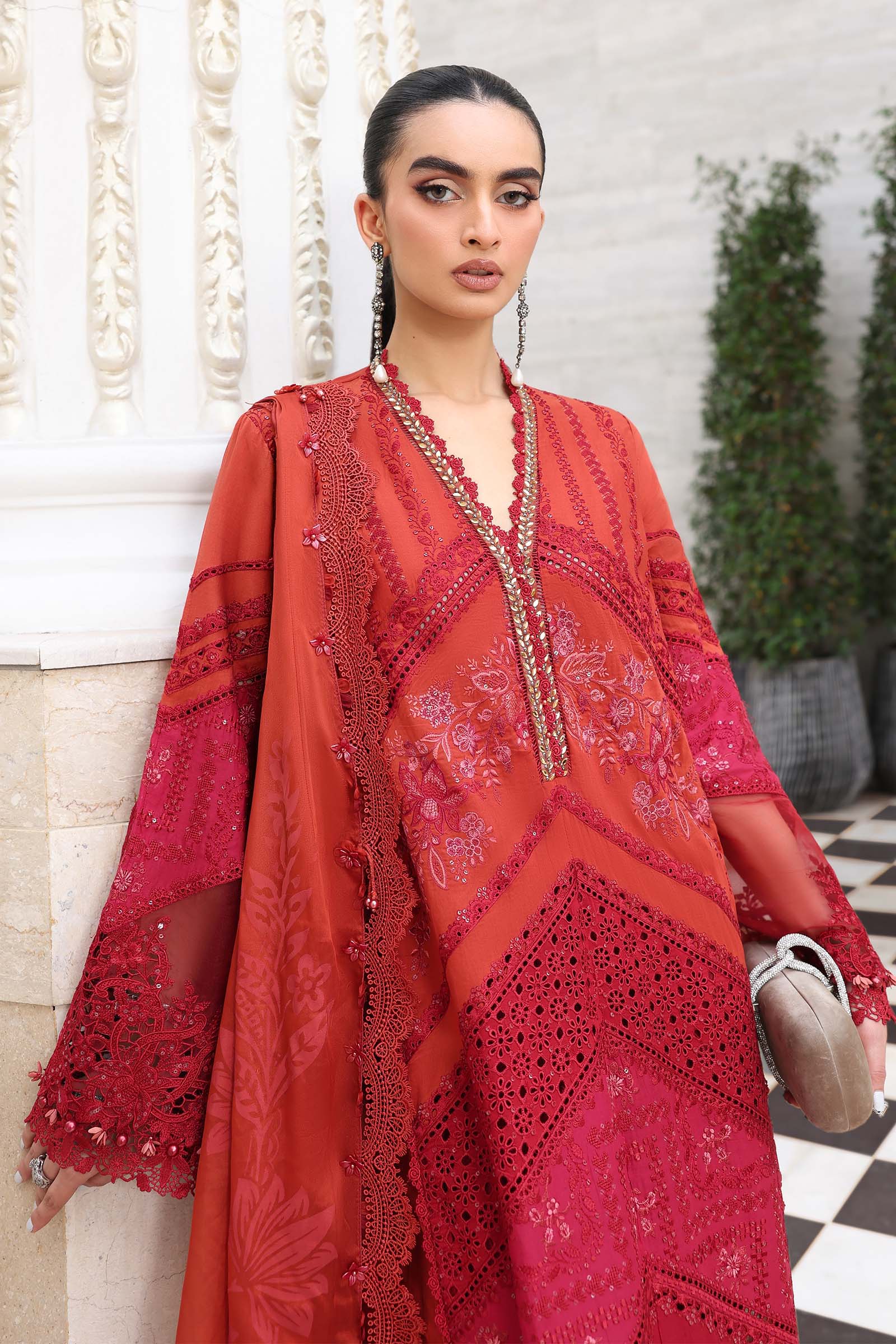 3 Piece Unstitched Embroidered Lawn Suit - Image 8