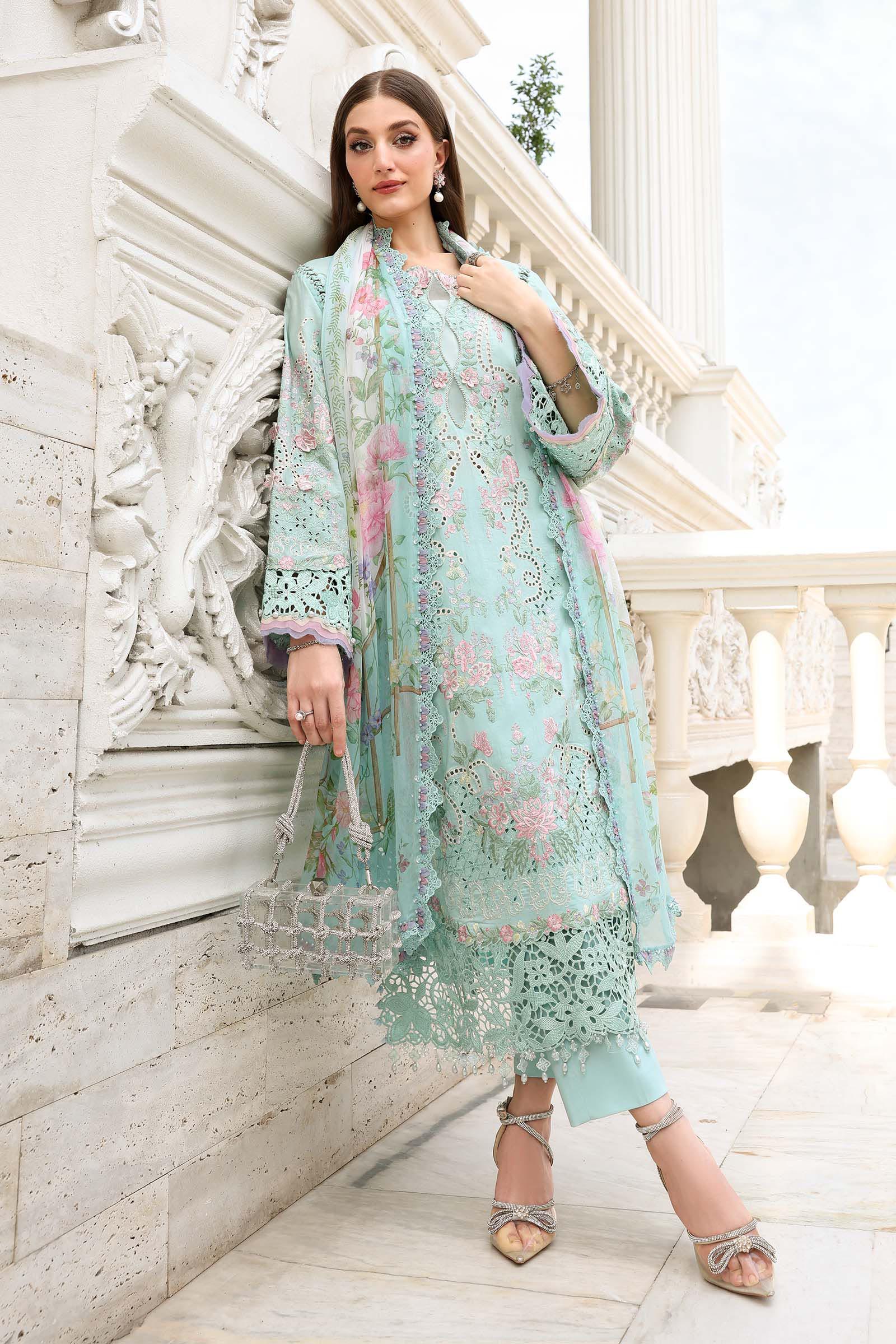 3 Piece Unstitched Embroidered Lawn Suit - Image 7