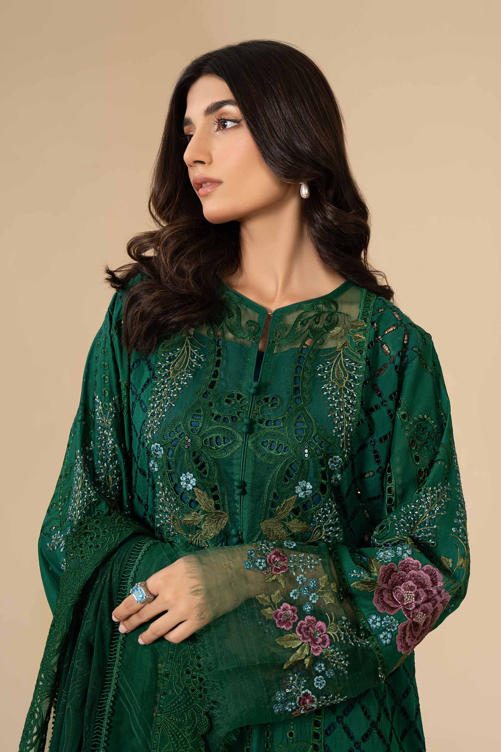 3 Piece Embroidered Lawn Suit | ELS-24-02 - Image 3