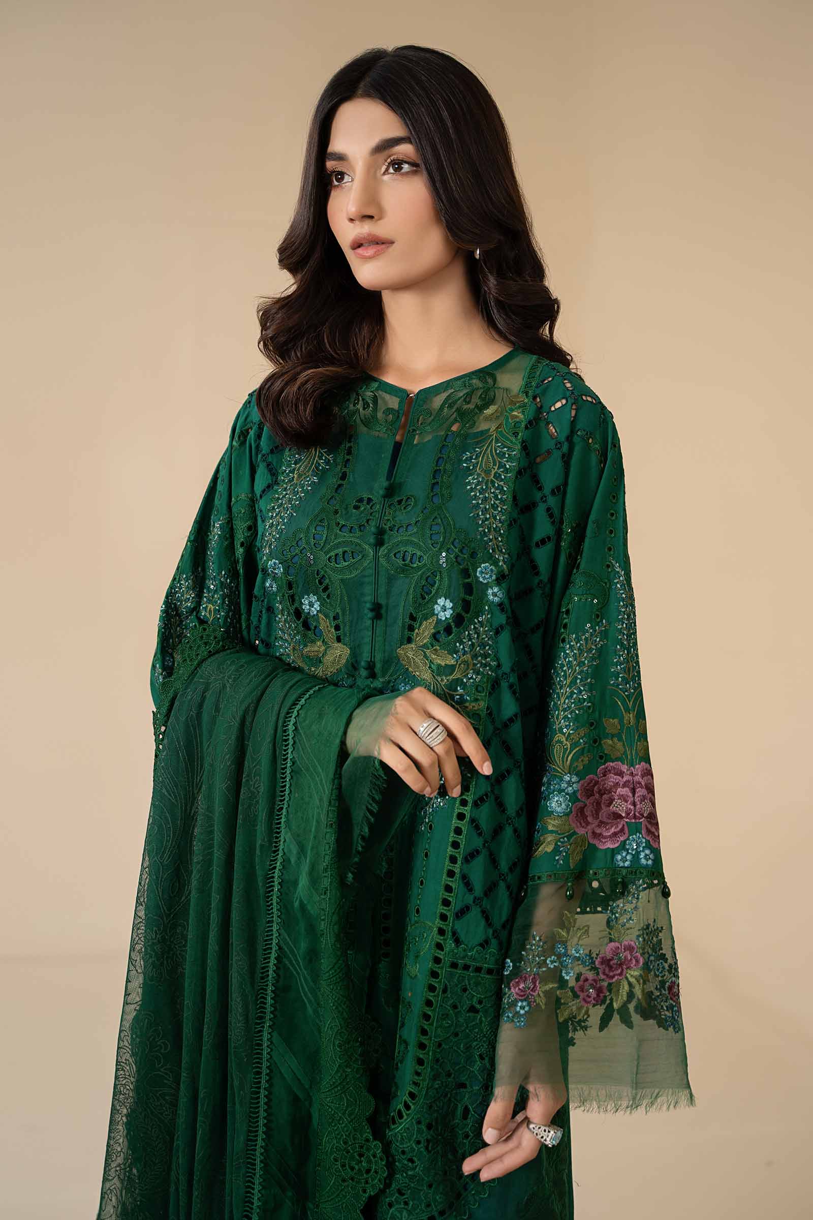 3 Piece Embroidered Lawn Suit | ELS-24-02 - Image 4