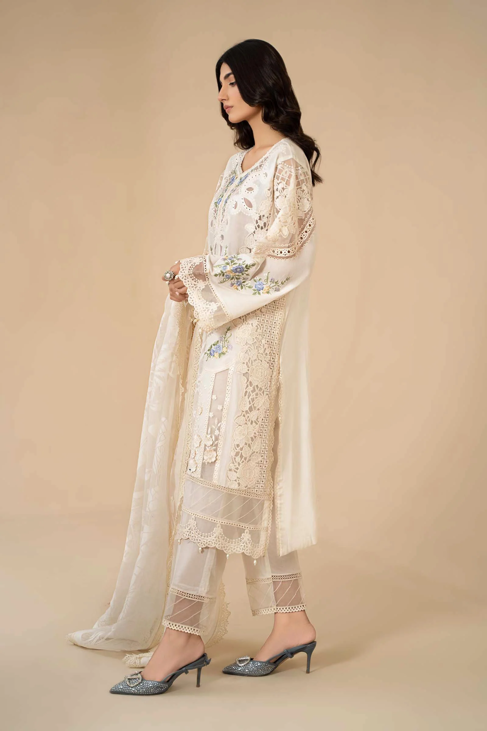 3 Piece Embroidered Lawn Suit | ELS-24-04 - Image 5