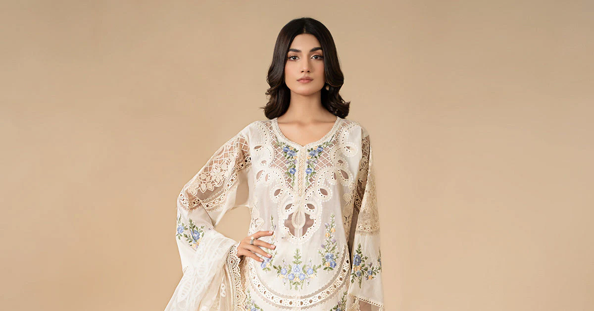 3 Piece Embroidered Lawn Suit | ELS-24-04 - Image 7