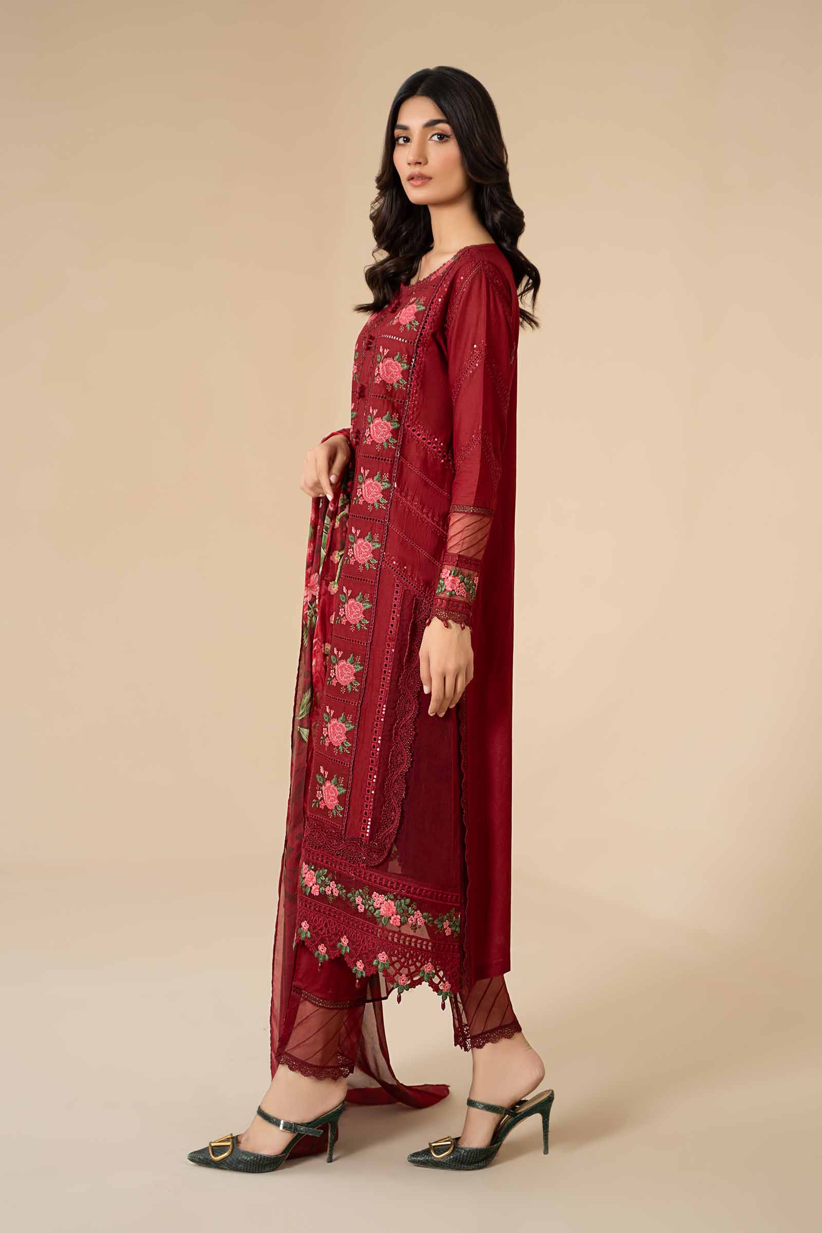 3 Piece Embroidered Lawn Suit | ELS-24-05 - Image 5