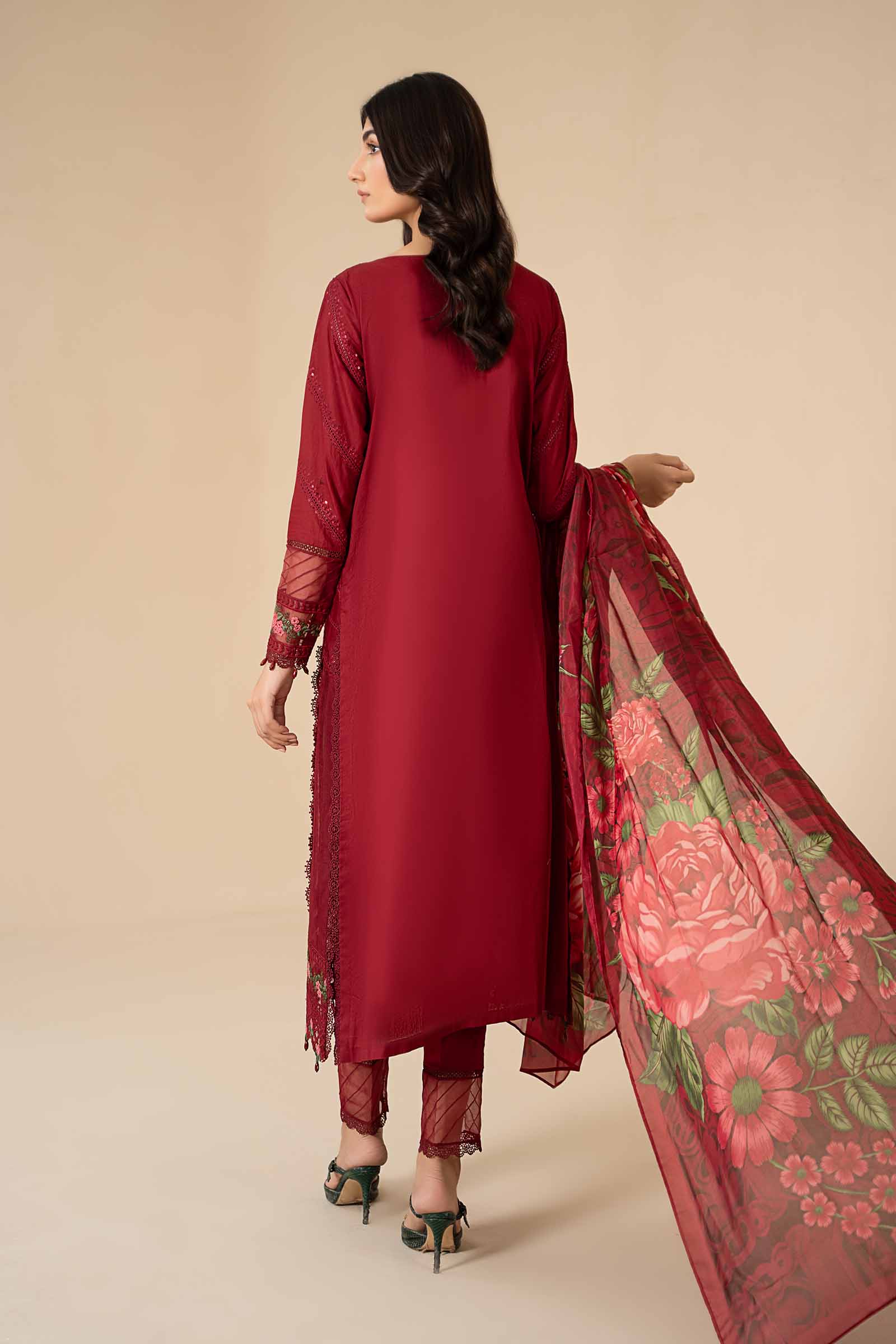 3 Piece Embroidered Lawn Suit | ELS-24-05 - Image 6