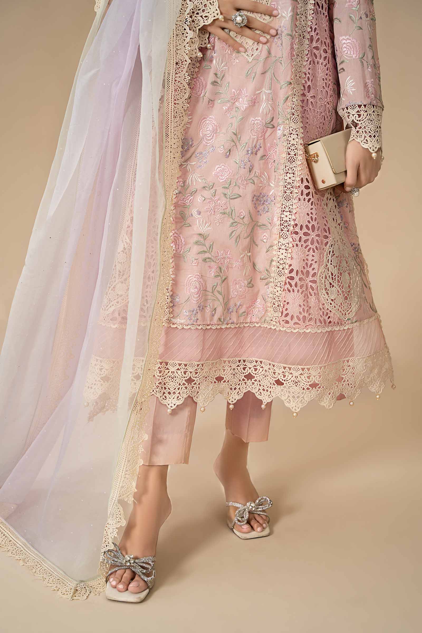 3 Piece Embroidered Lawn Suit | ELS-24-07 - Image 4