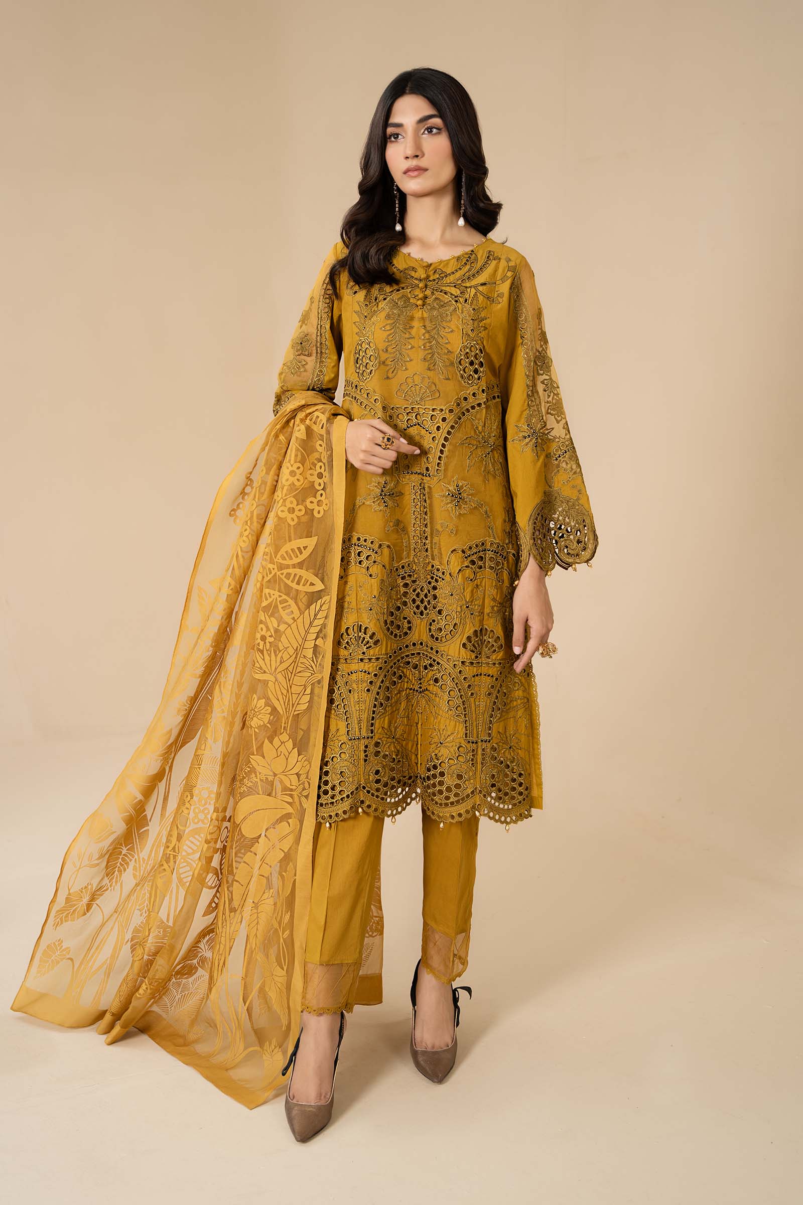 3 Piece Embroidered Lawn Suit | ELS-24-08