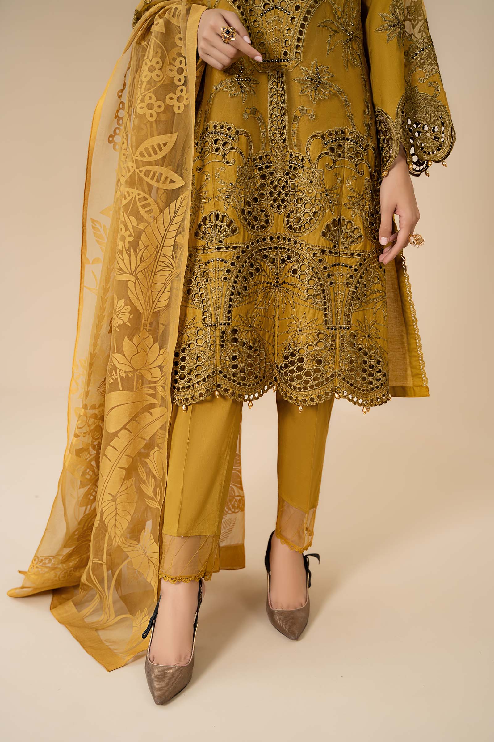 3 Piece Embroidered Lawn Suit | ELS-24-08 - Image 3