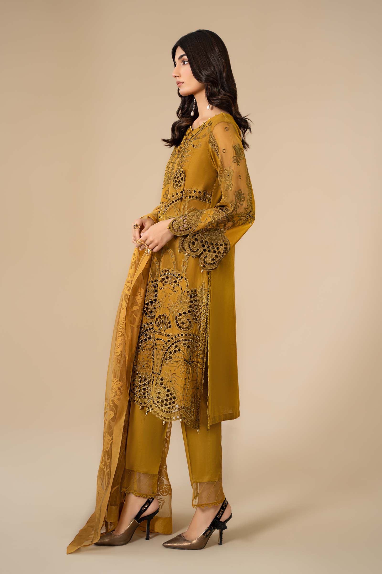 3 Piece Embroidered Lawn Suit | ELS-24-08 - Image 4