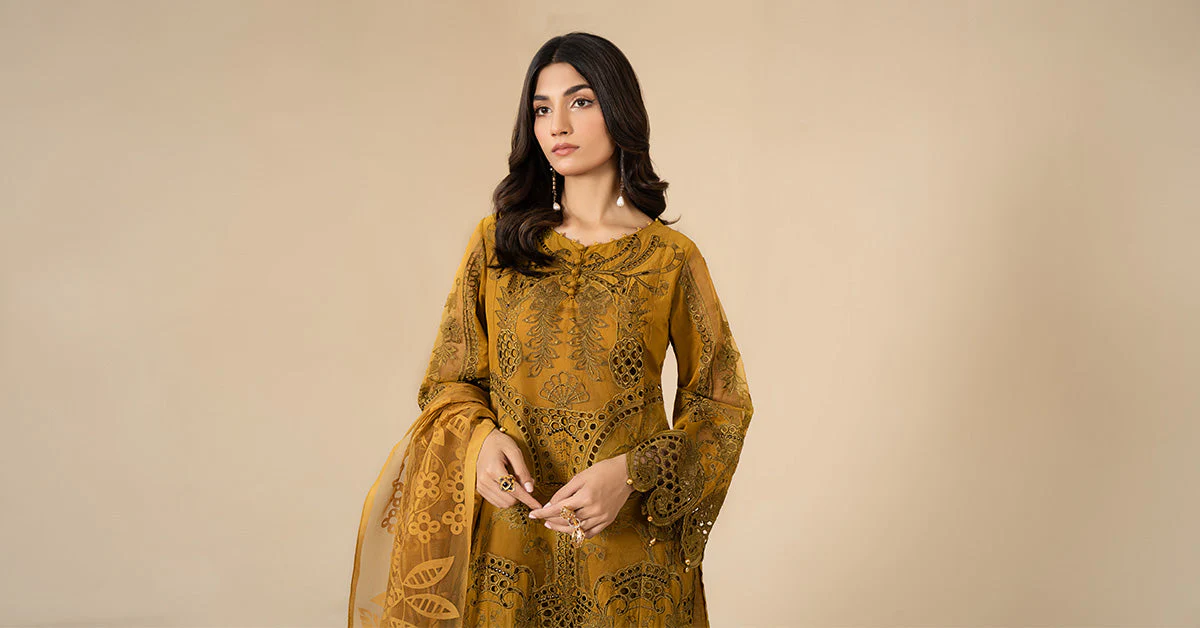 3 Piece Embroidered Lawn Suit | ELS-24-08 - Image 5