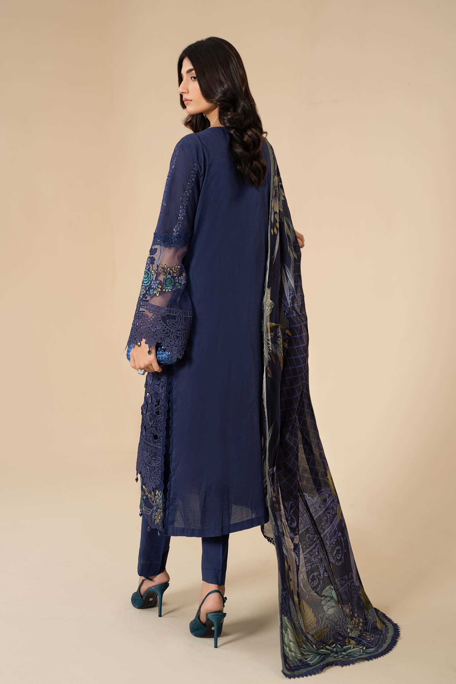 3 Piece Embroidered Lawn Suit | ELS-24-09 - Image 6