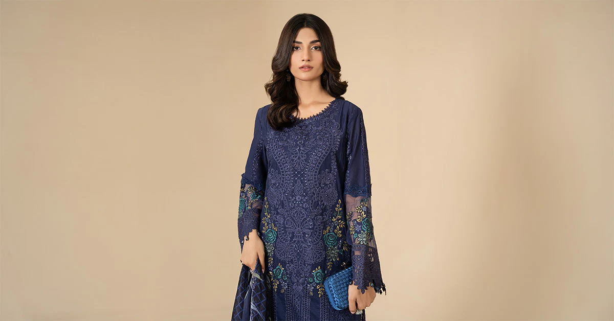 3 Piece Embroidered Lawn Suit | ELS-24-09 - Image 7