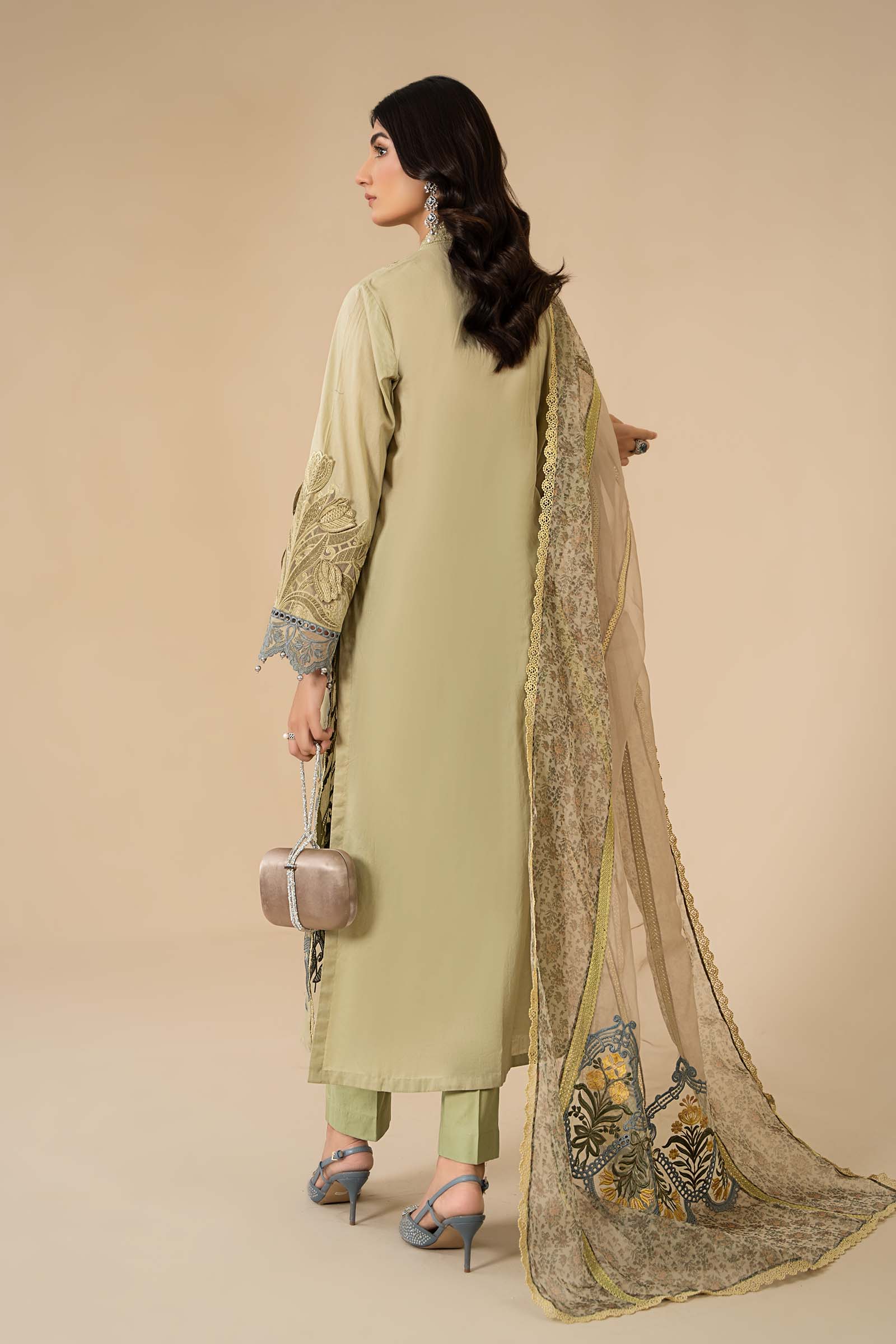 3 Piece Embroidered Lawn Suit | ELS-24-10 - Image 6
