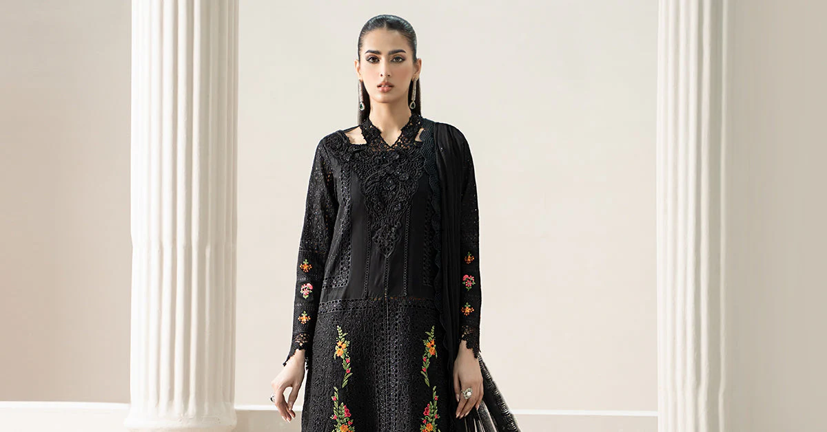 3 Piece Embroidered Lawn Suit | ELS-25-01 - Image 10