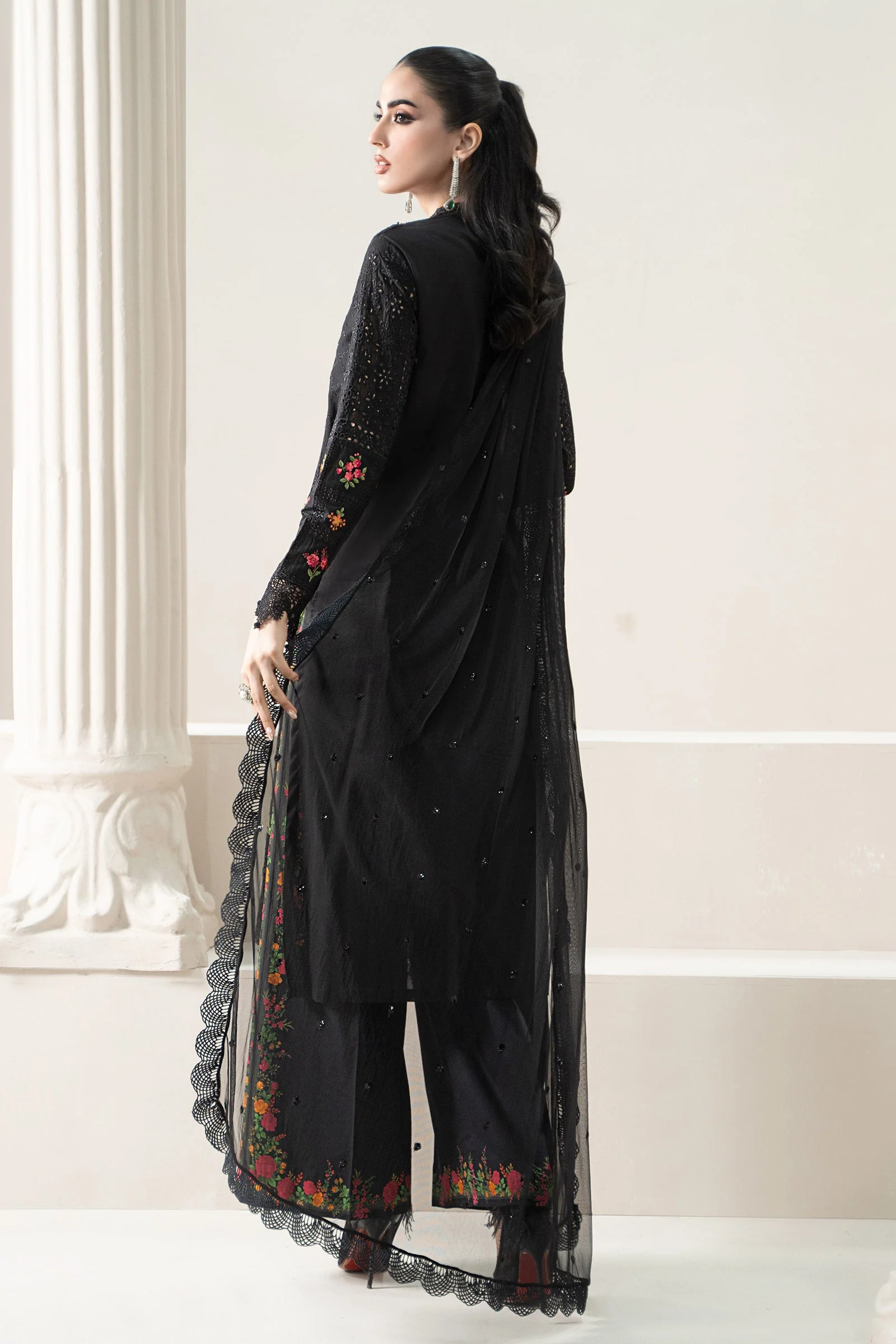 3 Piece Embroidered Lawn Suit | ELS-25-01 - Image 9