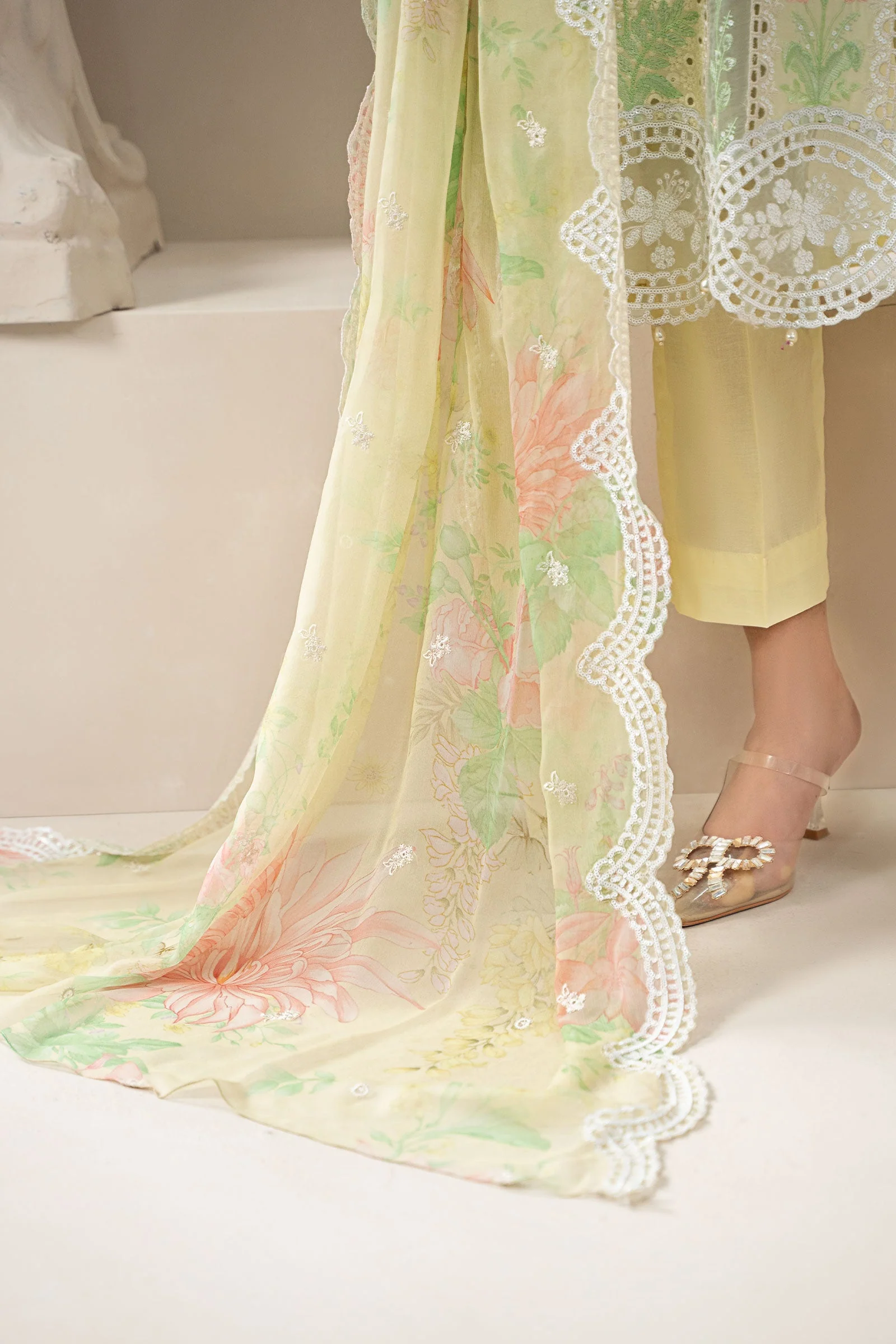 3 Piece Embroidered Lawn Suit | ELS-25-04 - Image 5