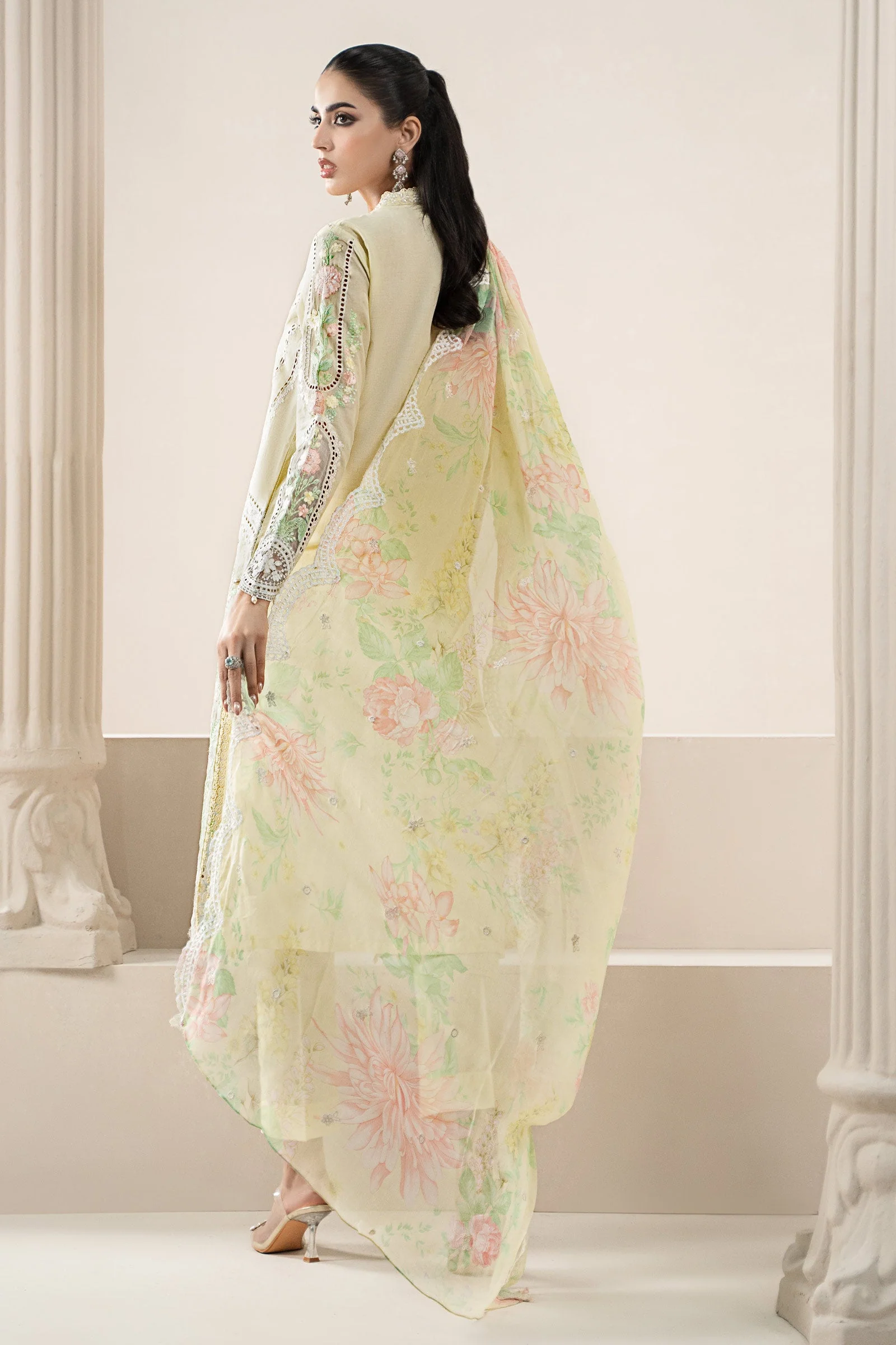 3 Piece Embroidered Lawn Suit | ELS-25-04 - Image 7