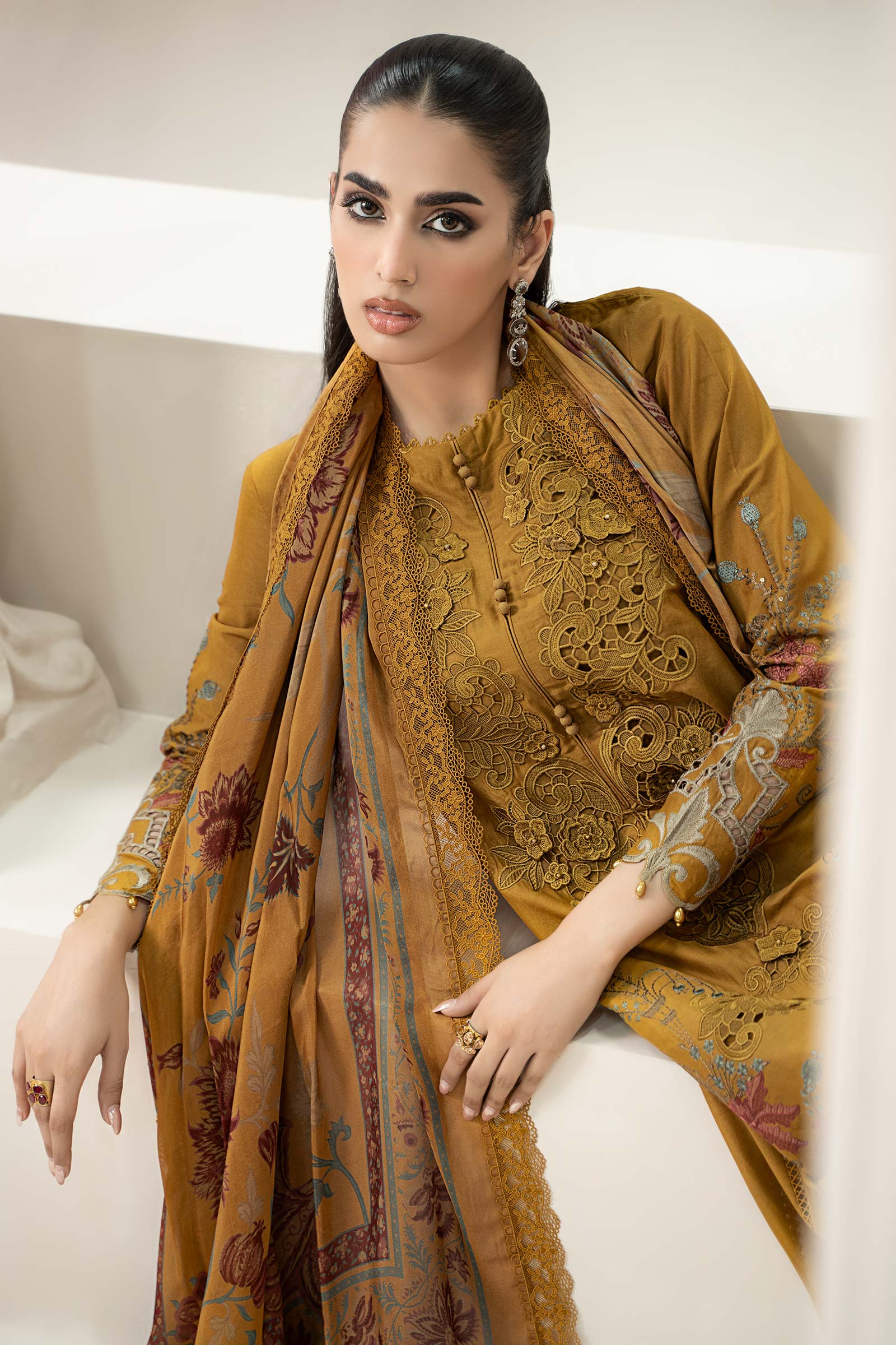 3 Piece Embroidered Lawn Suit | ELS-25-06 - Image 3