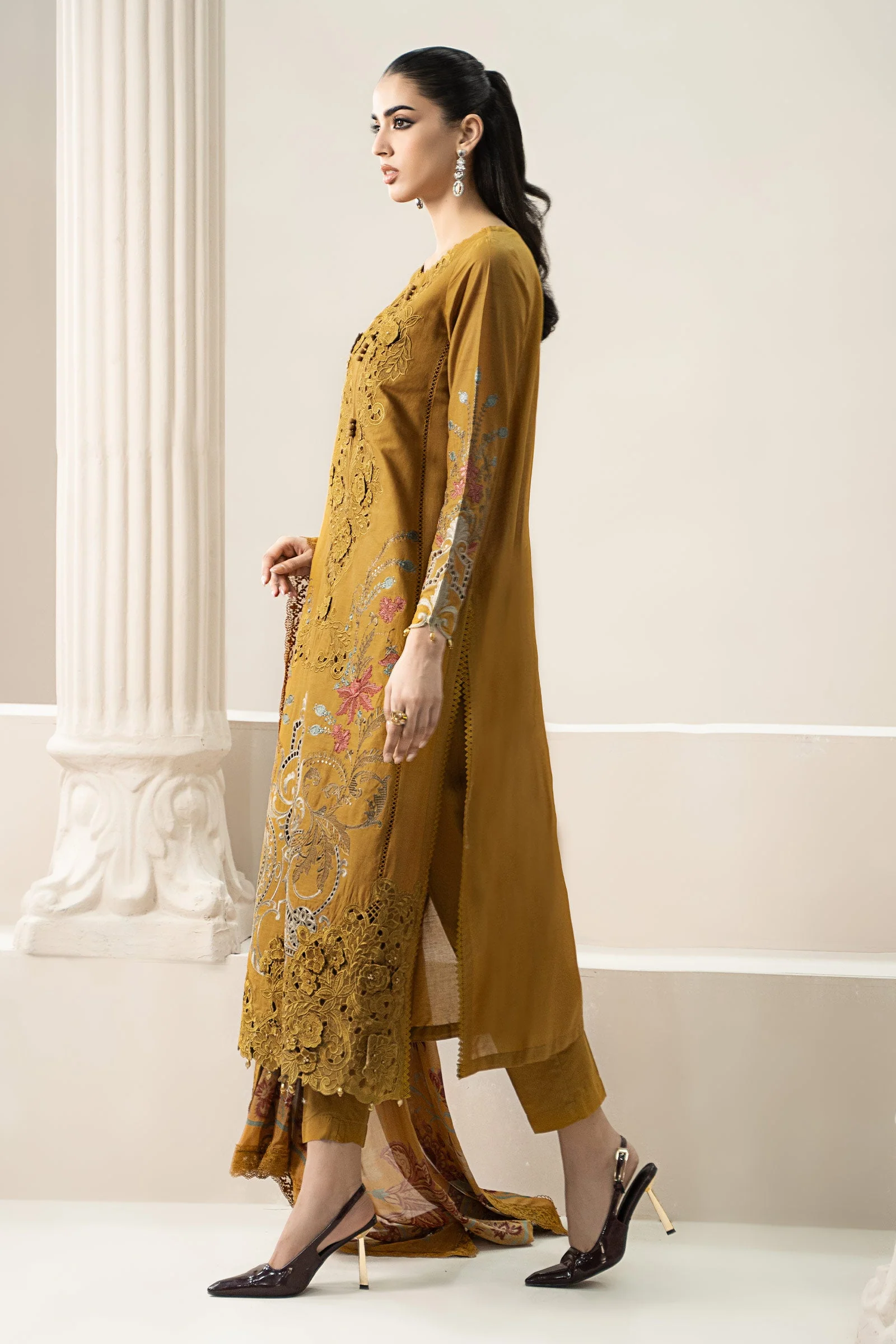 3 Piece Embroidered Lawn Suit | ELS-25-06 - Image 6