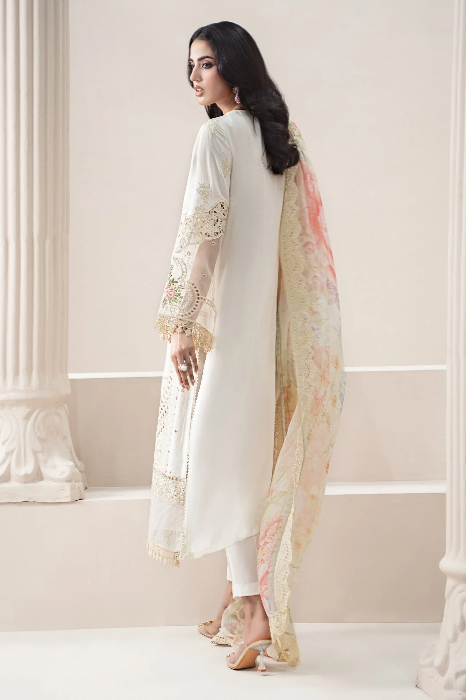 3 Piece Embroidered Lawn Suit | ELS-25-07 - Image 6