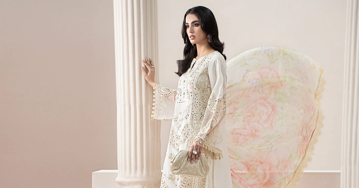 3 Piece Embroidered Lawn Suit | ELS-25-07 - Image 7
