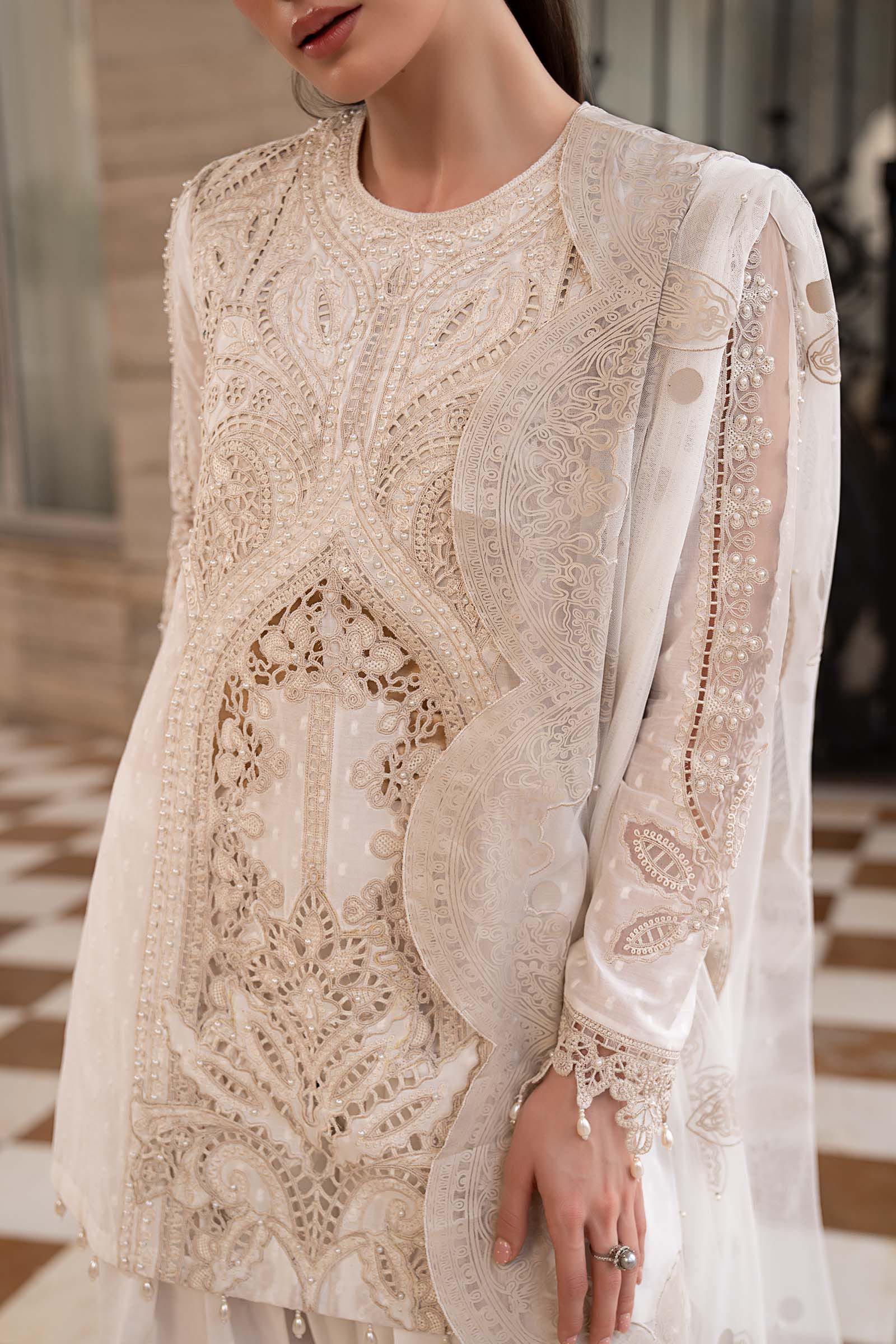 3 Piece Embroidered Jacquard Lawn Suit - Image 5