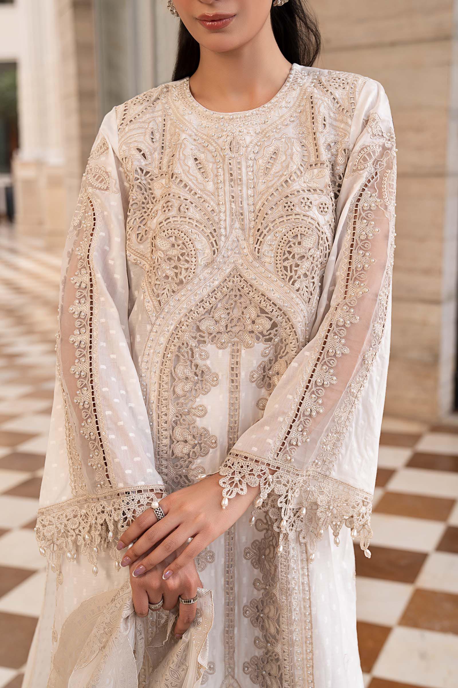 3 Piece Embroidered Jacquard Lawn Suit - Image 7