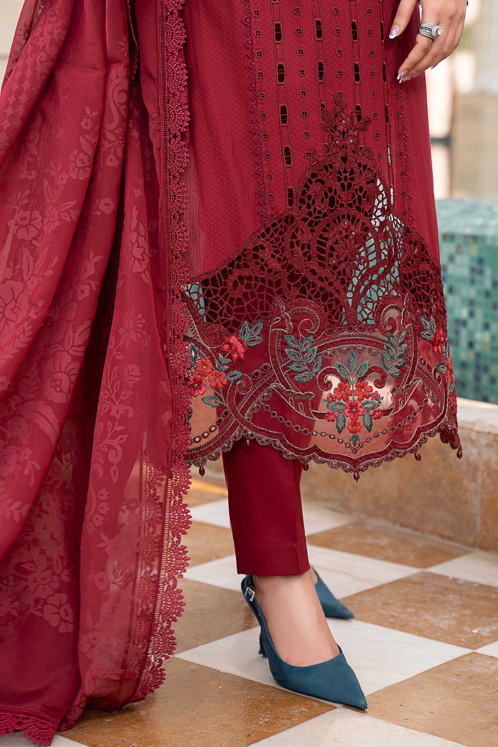 3 Piece Embroidered Jacquard Lawn Suit - Image 7
