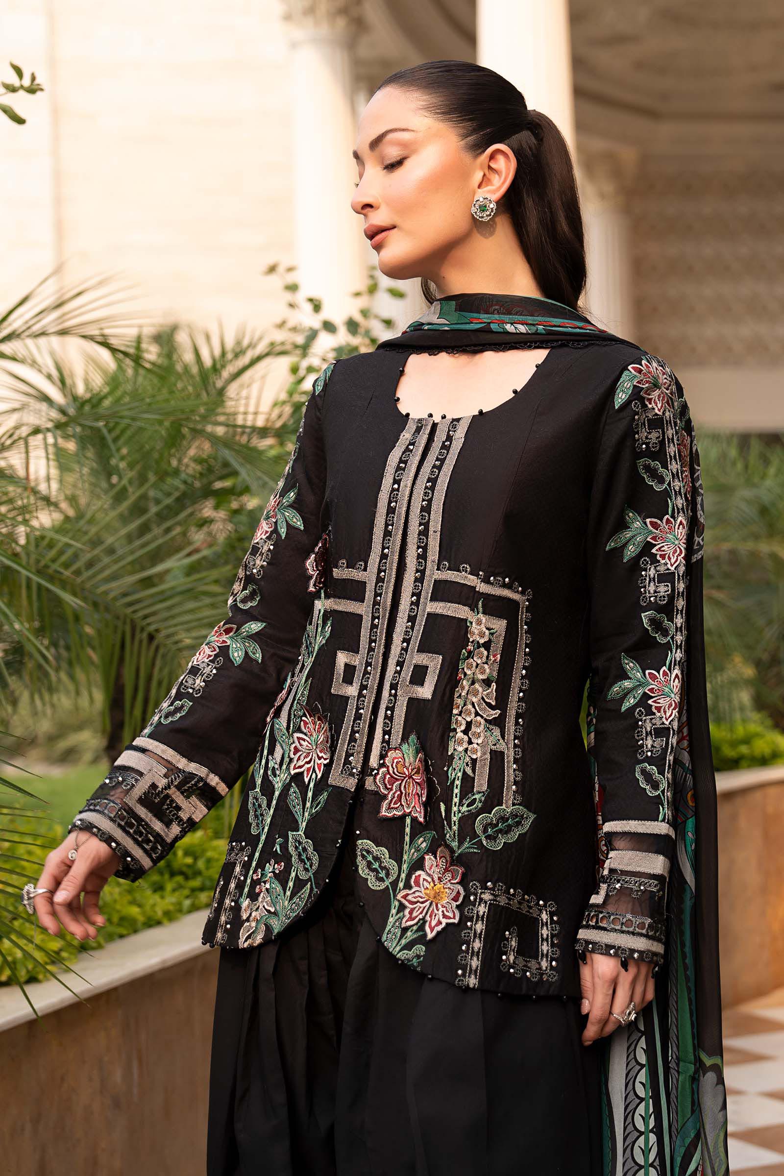 3 Piece Embroidered Jacquard Lawn Suit - Image 6