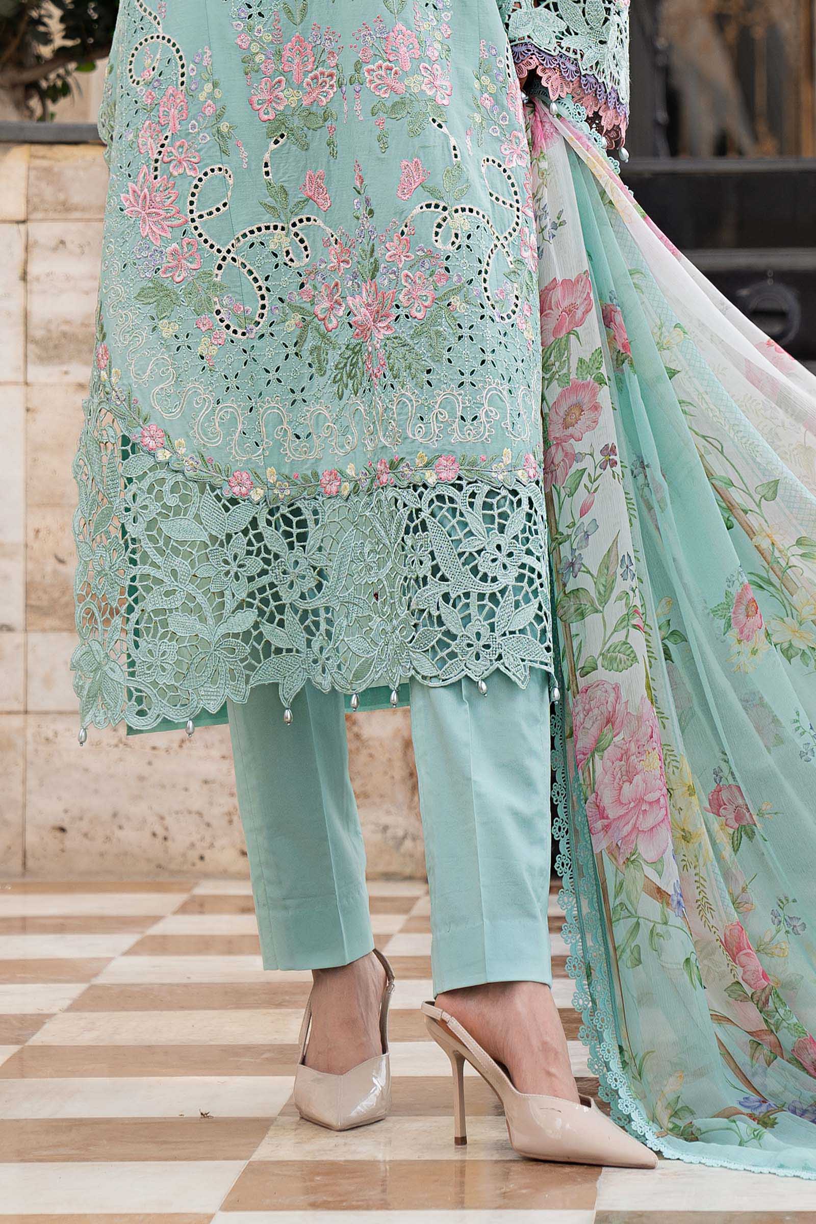 3 Piece Embroidered Lawn Suit - Image 6