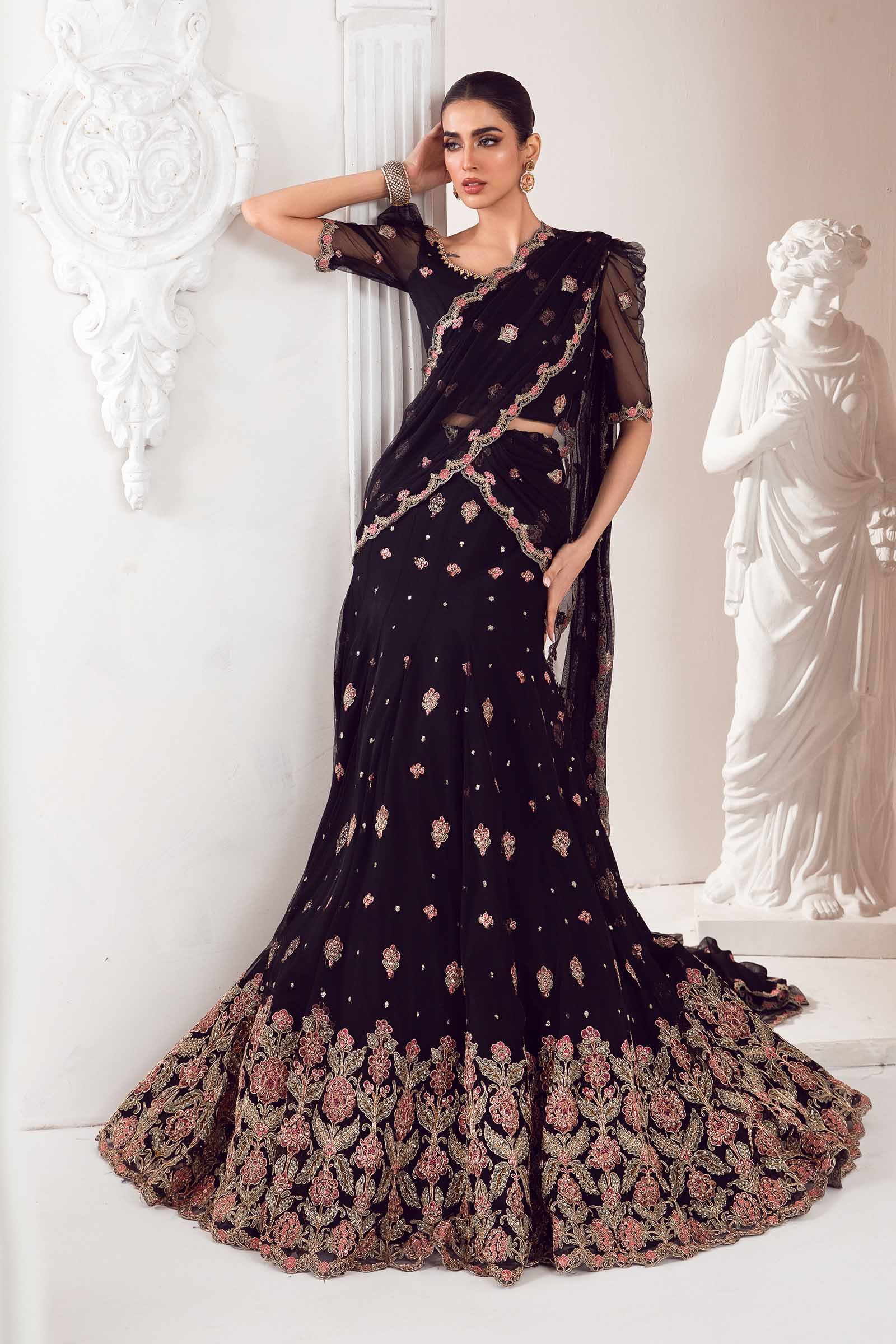 Embroidered Poly Net Fabric (3Pcs) | LF-704 - Image 3