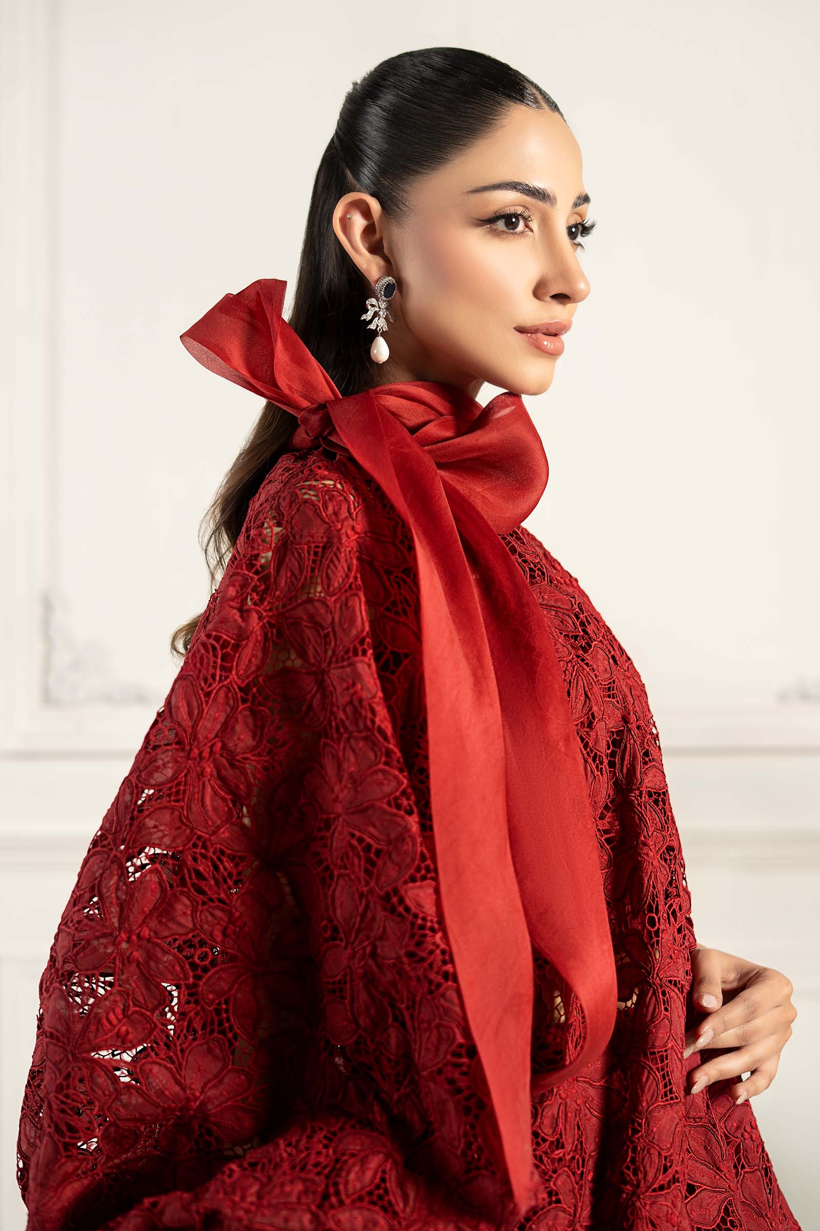 Embroidered Silk Fabric (1Pc) | LF-CH2R1 - Image 2