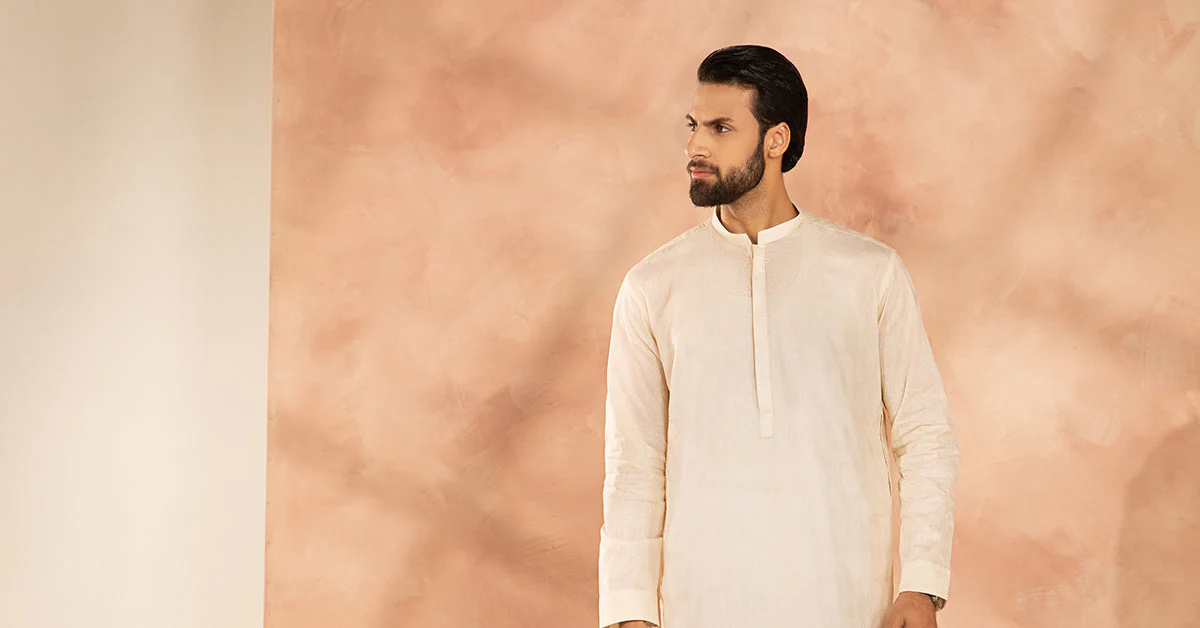 Embroidered Cotton Kurta - Image 5