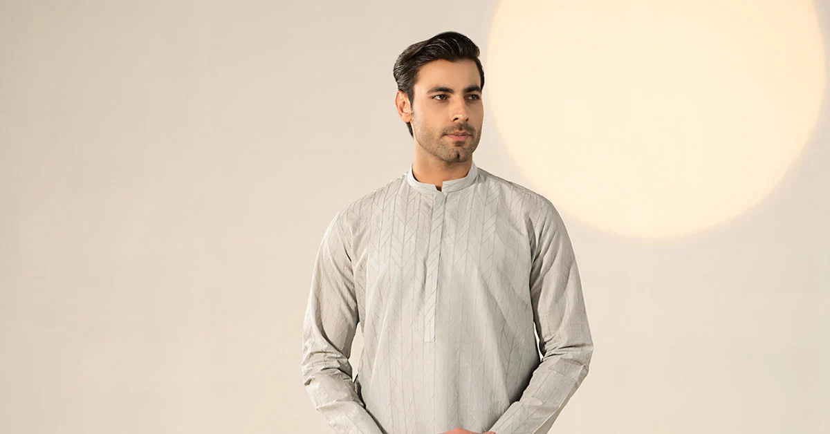 Embroidered Cotton Kurta - Image 7