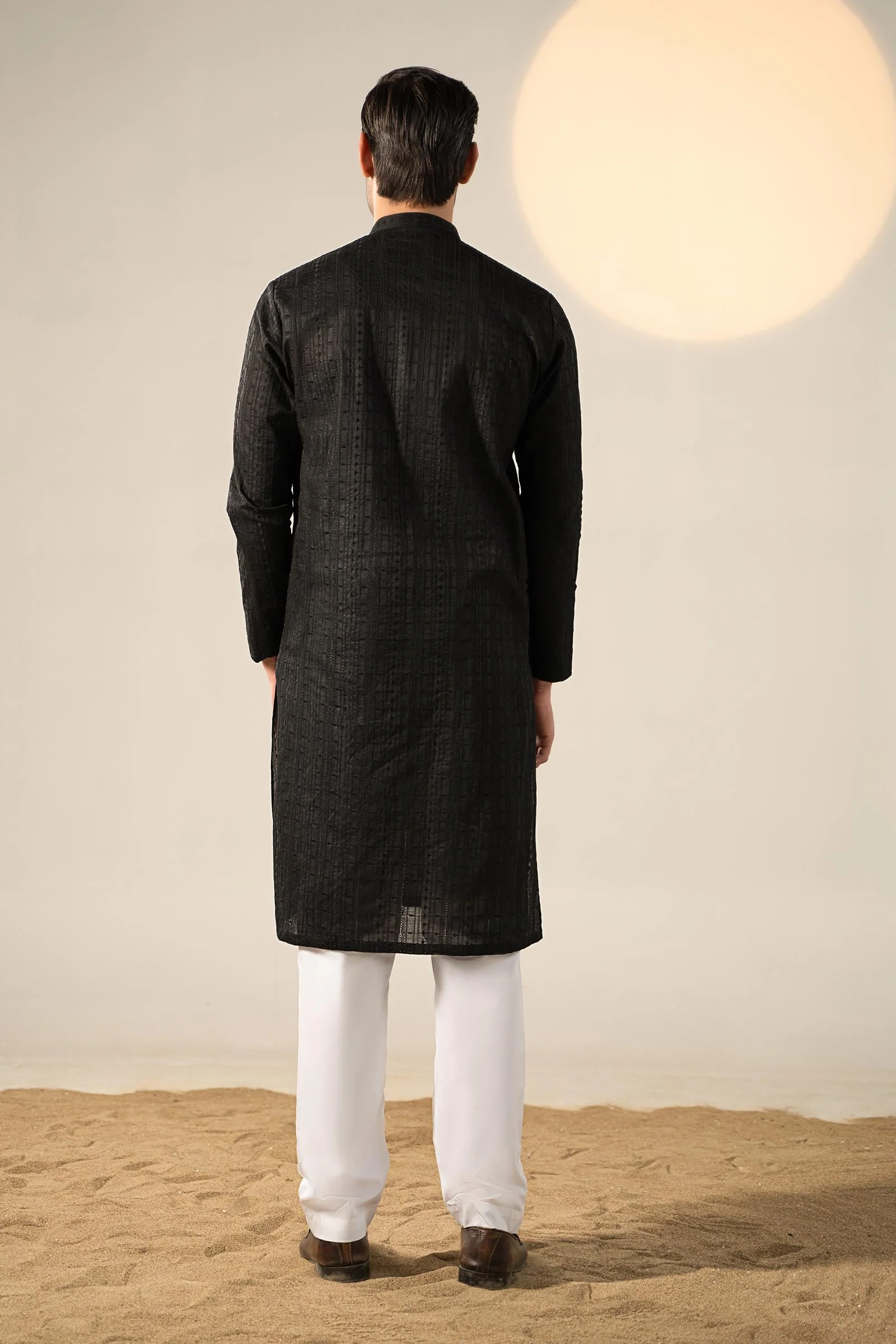 Embroidered Cotton Kurta - Image 10