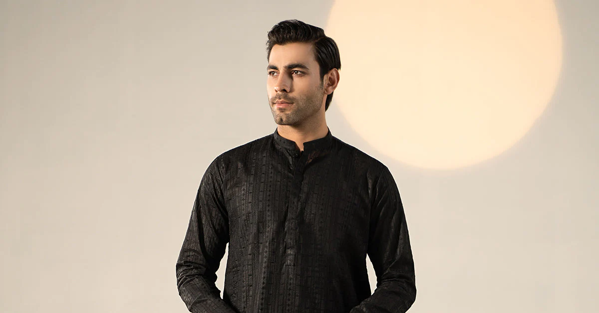 Embroidered Cotton Kurta - Image 11