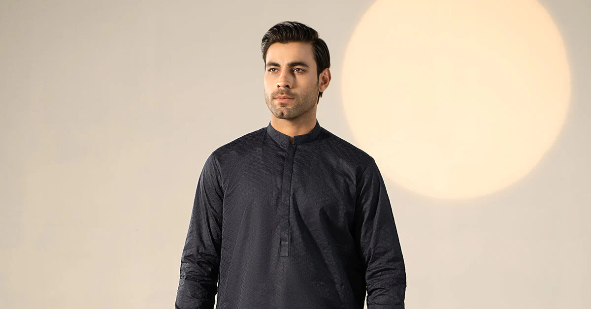 Embroidered Cotton Kurta - Image 6