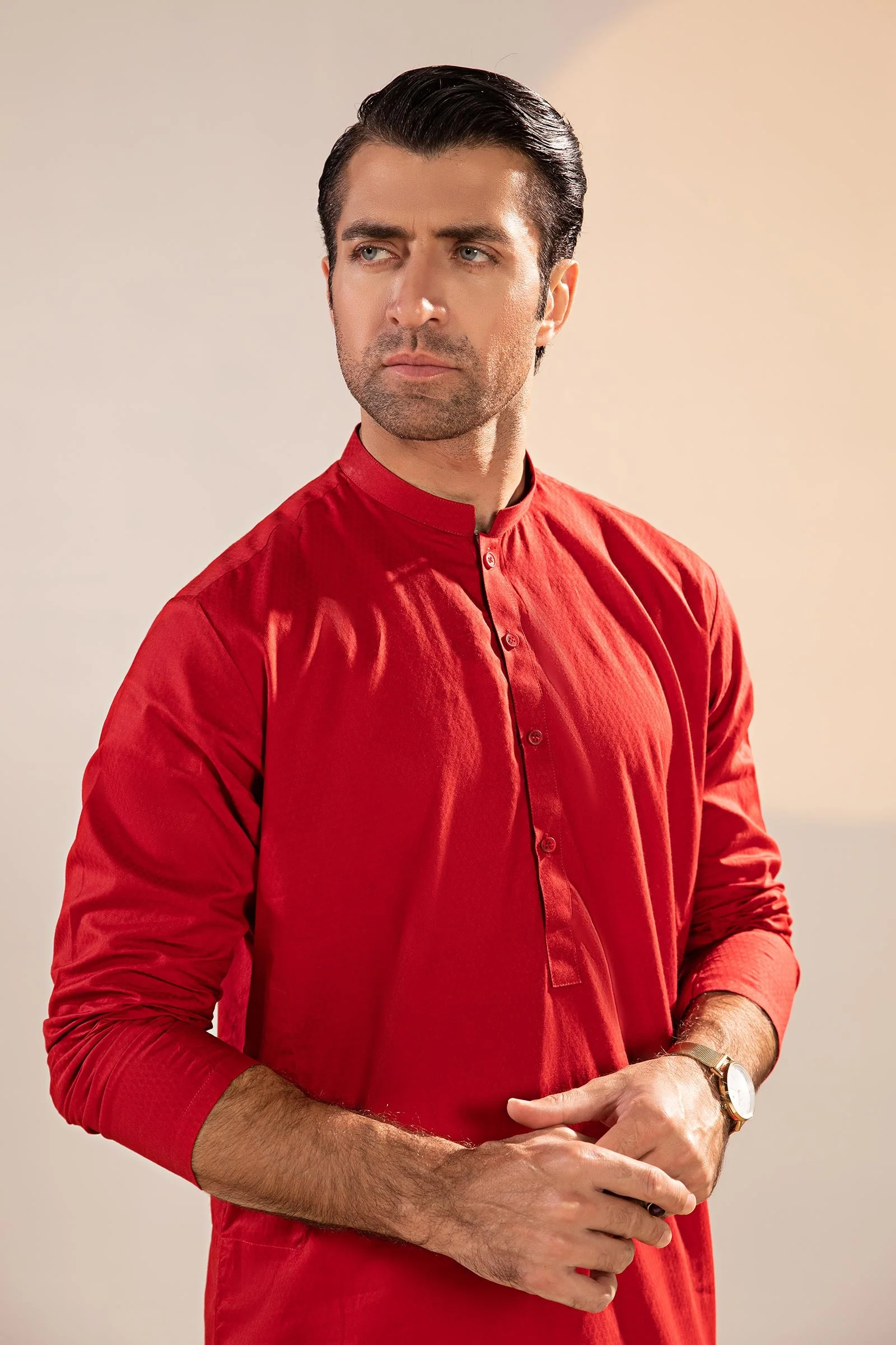 Self Dobby Kurta - Image 5