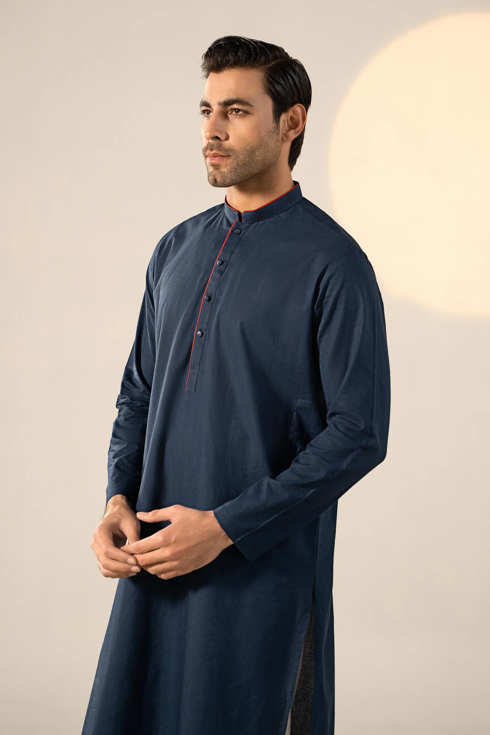 Self Dobby Kurta - Image 4