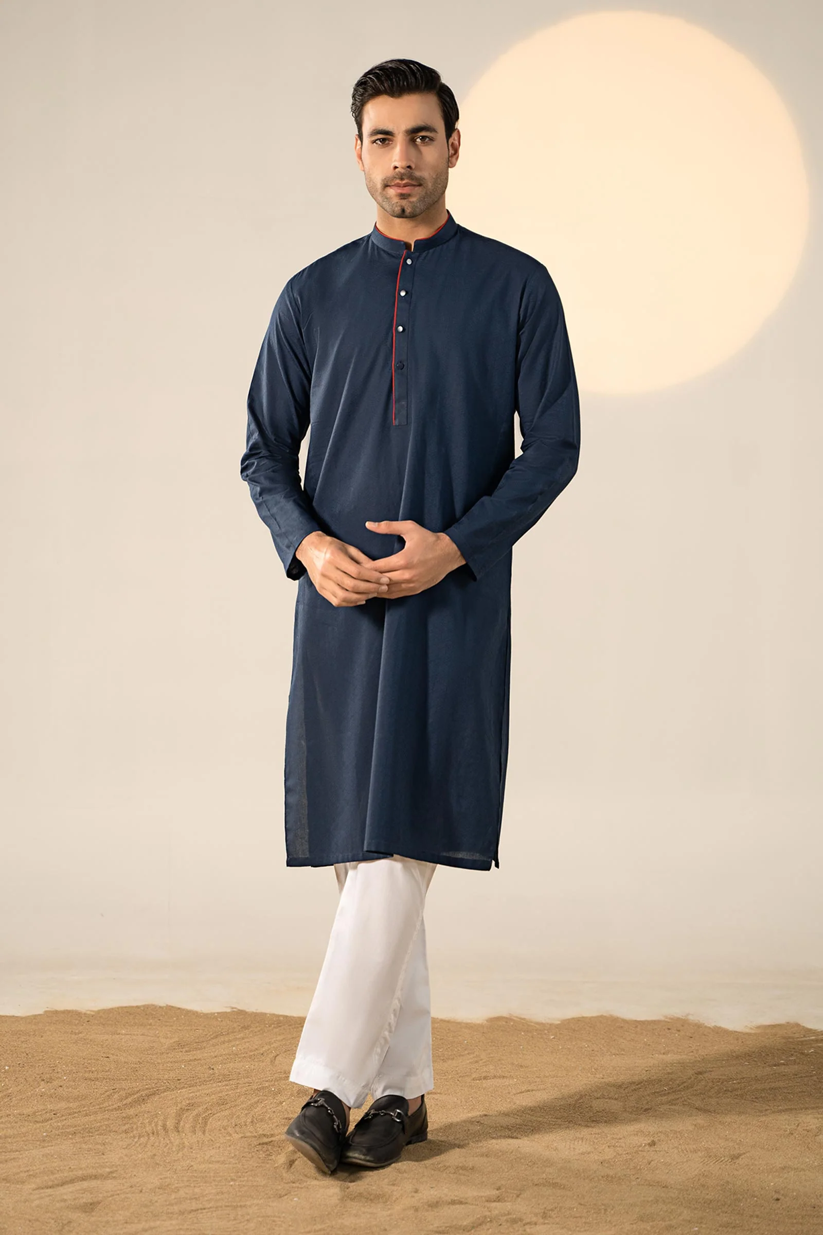 Self Dobby Kurta - Image 5