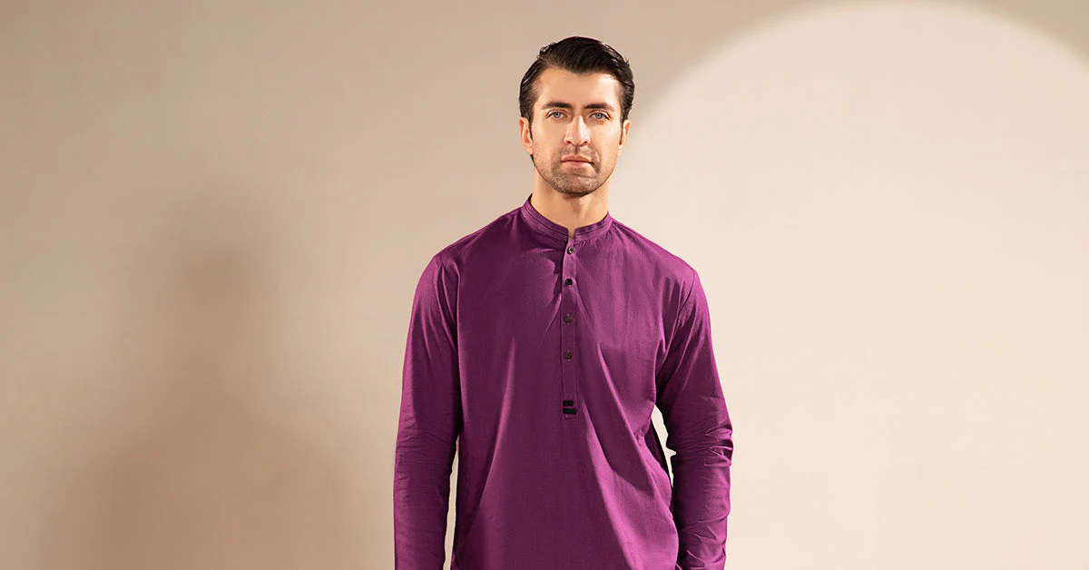 Self Dobby Kurta - Image 5