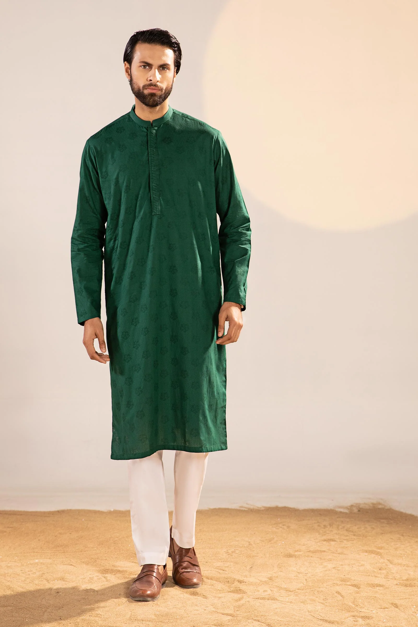 Self Dobby Kurta - Image 2