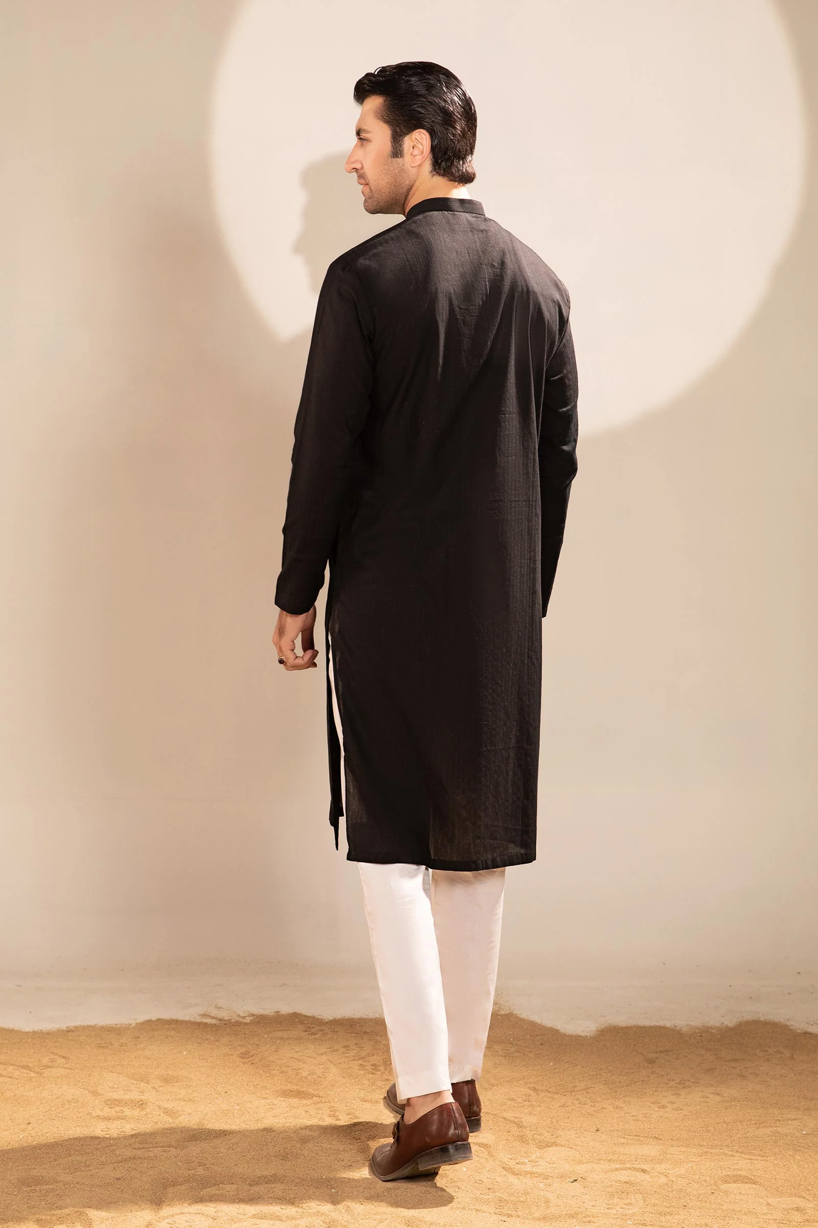 Self Dobby Kurta - Image 2