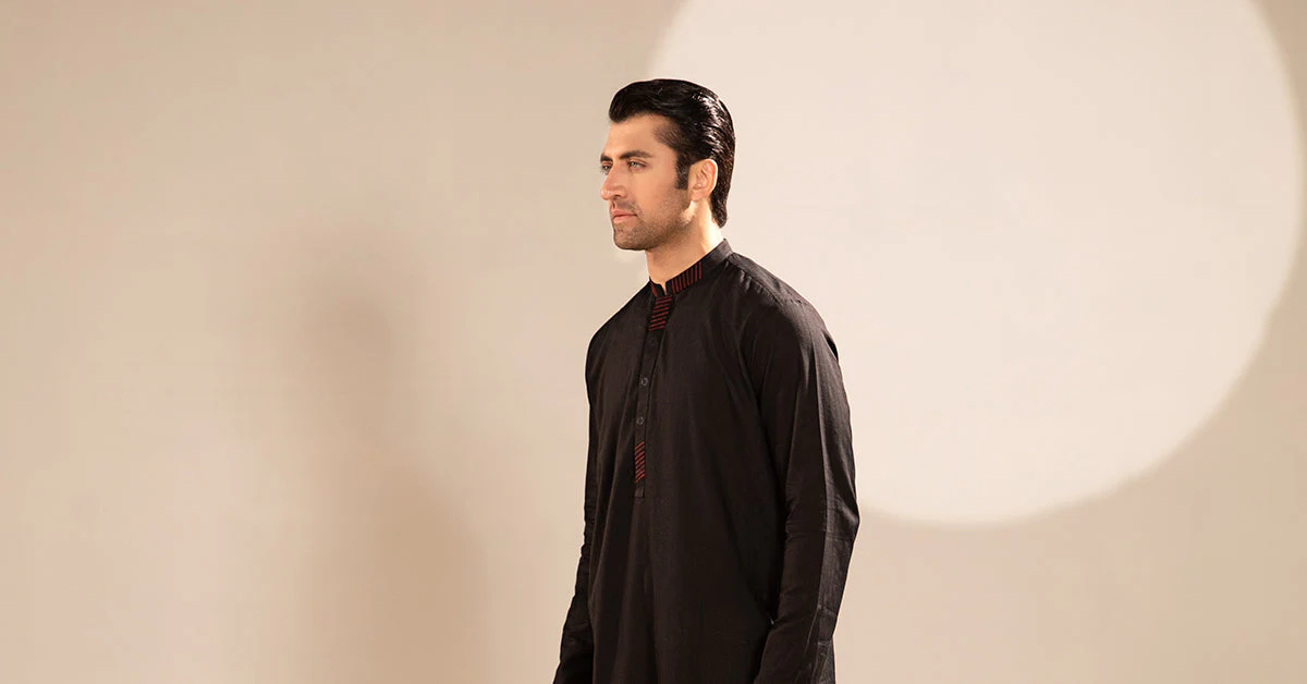 Self Dobby Kurta - Image 3
