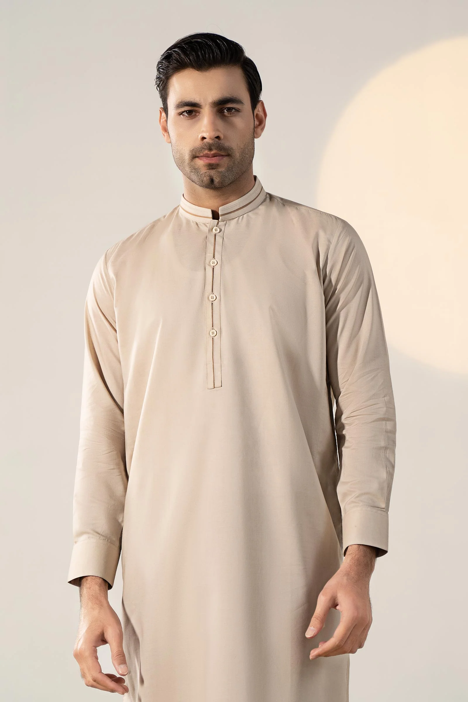 Dyed Cotton Silk Suit - Image 2